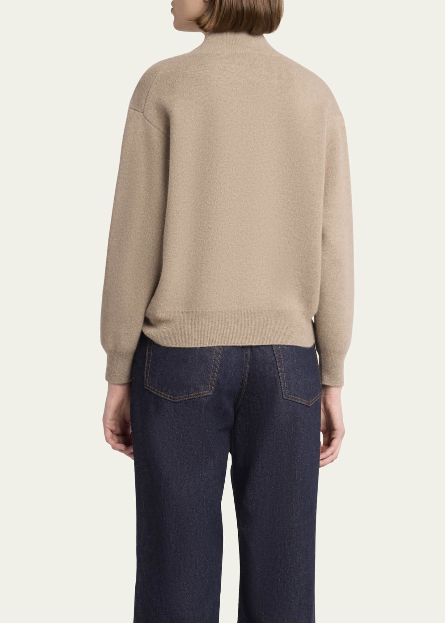 THE ROW Hibem Mock-Neck Cashmere Sweater - Bergdorf Goodman