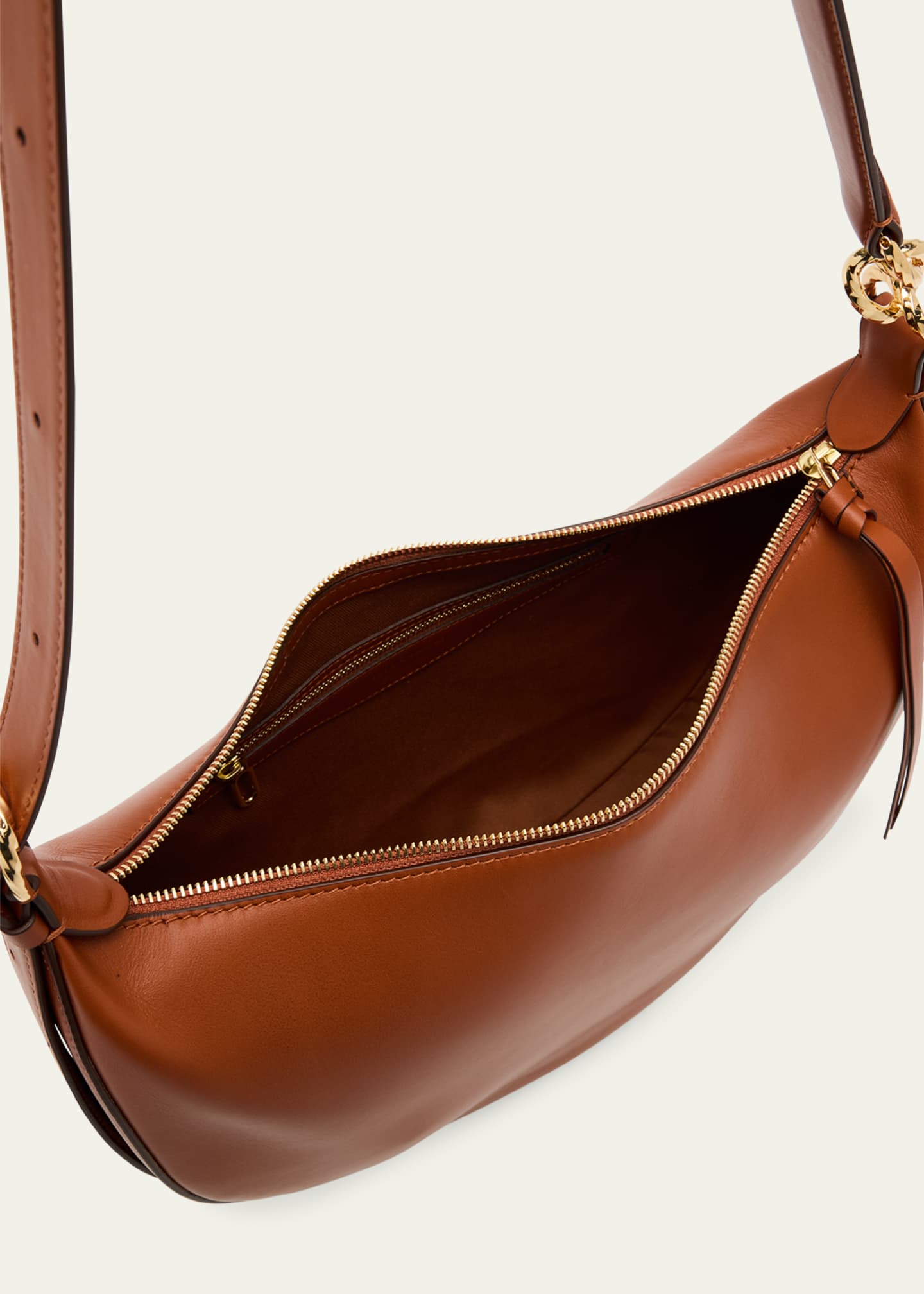 Ulla Johnson Twyla Small Calf Leather Hobo Bag Image 4 of 6