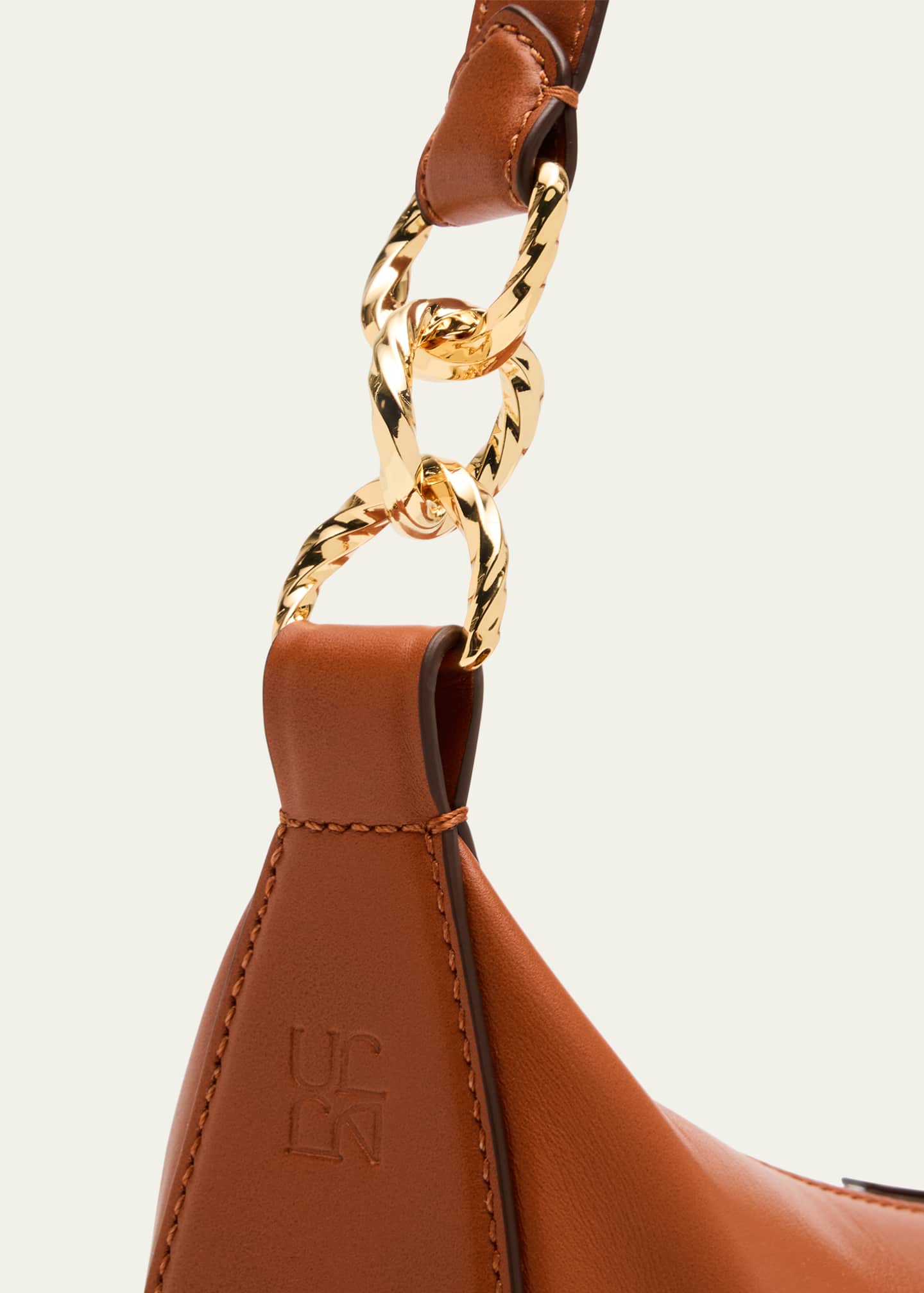 Ulla Johnson Twyla Small Calf Leather Hobo Bag Image 6 of 6