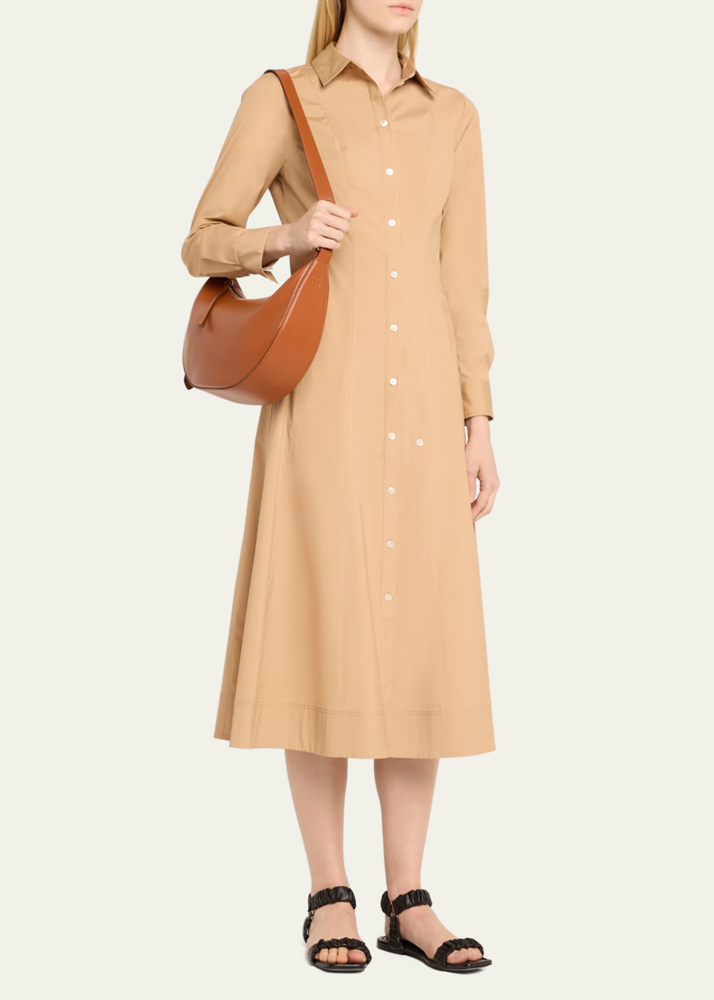 Ulla Johnson Twyla Small Calf Leather Hobo Bag Image 5 of 6