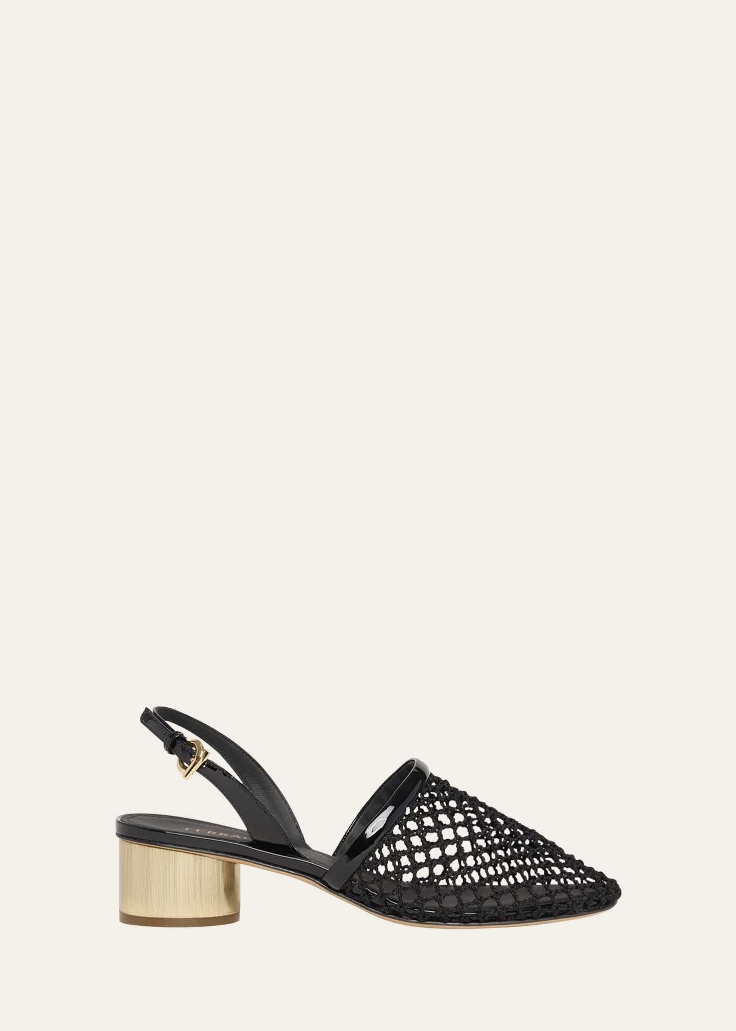 Ferragamo Kay Net Slingback Pumps Image 1 of 3