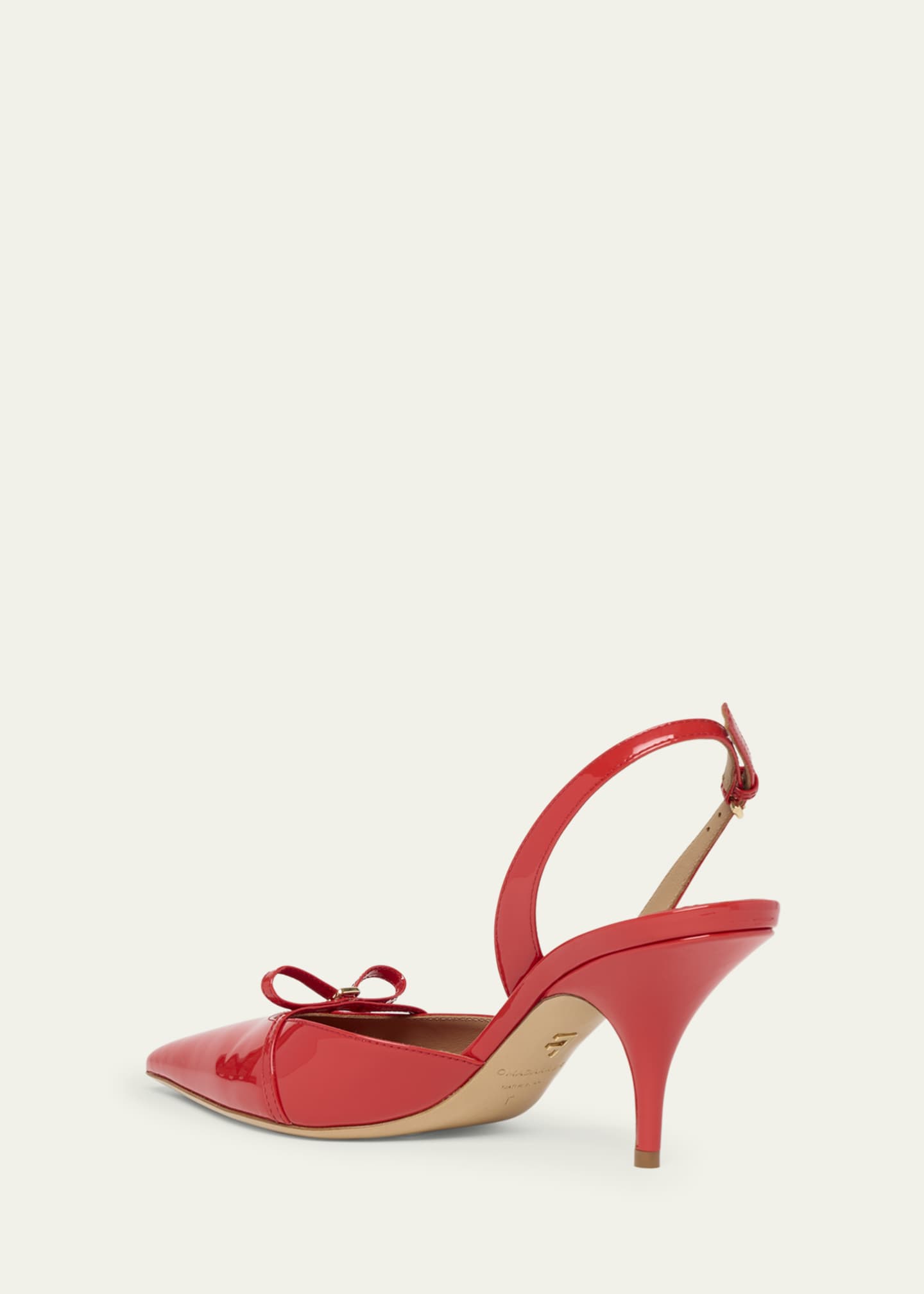 Ferragamo Gylla Patent Bow Slingback Pumps Image 2 of 4