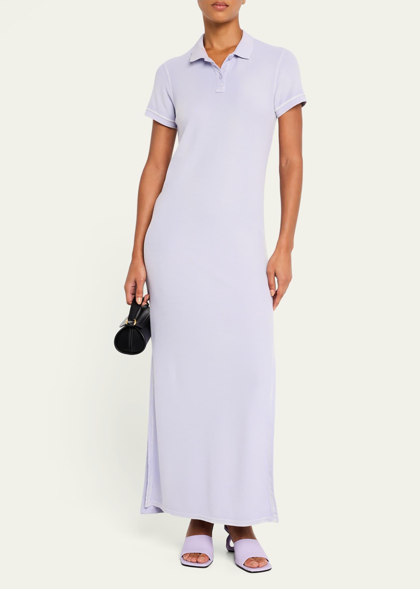 ATM Anthony Thomas Melillo Pique with Wash Short-Sleeve Polo Dress Image 2 of 5