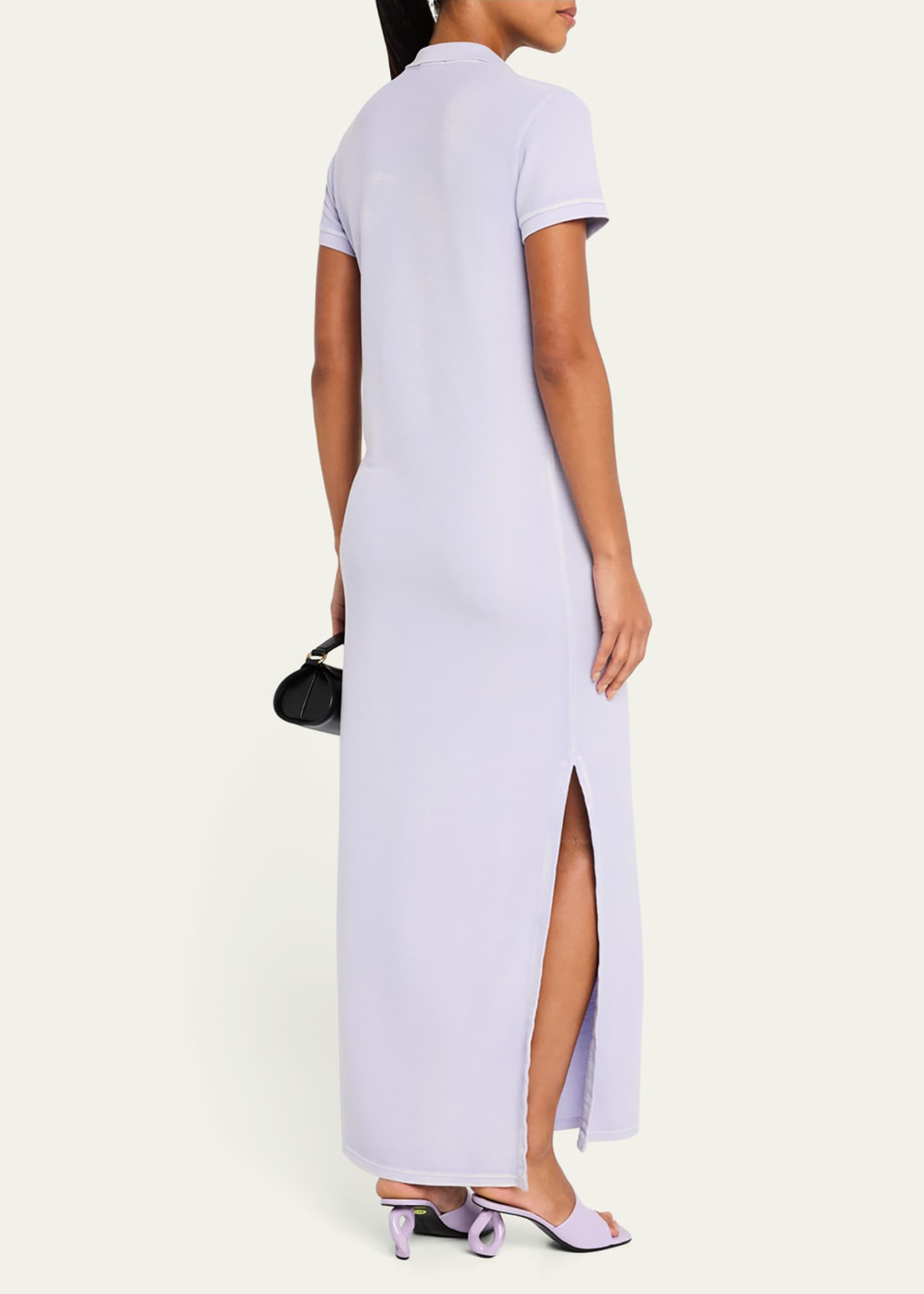 ATM Anthony Thomas Melillo Pique with Wash Short-Sleeve Polo Dress Image 3 of 5