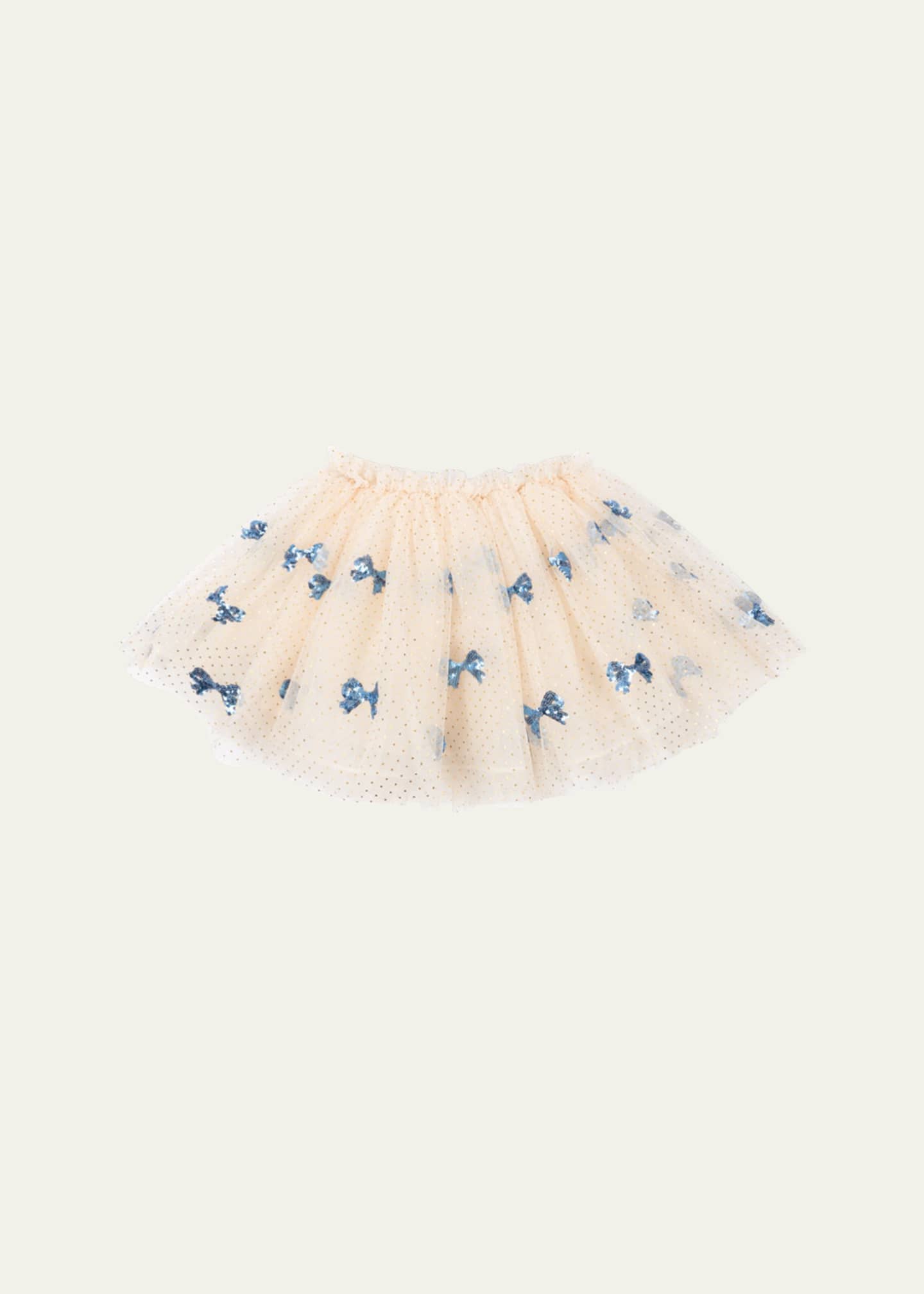 Konges Slojd Girl's Yvonne Sequined Tulle Skirt, Size 12M-10 Image 2 of 3