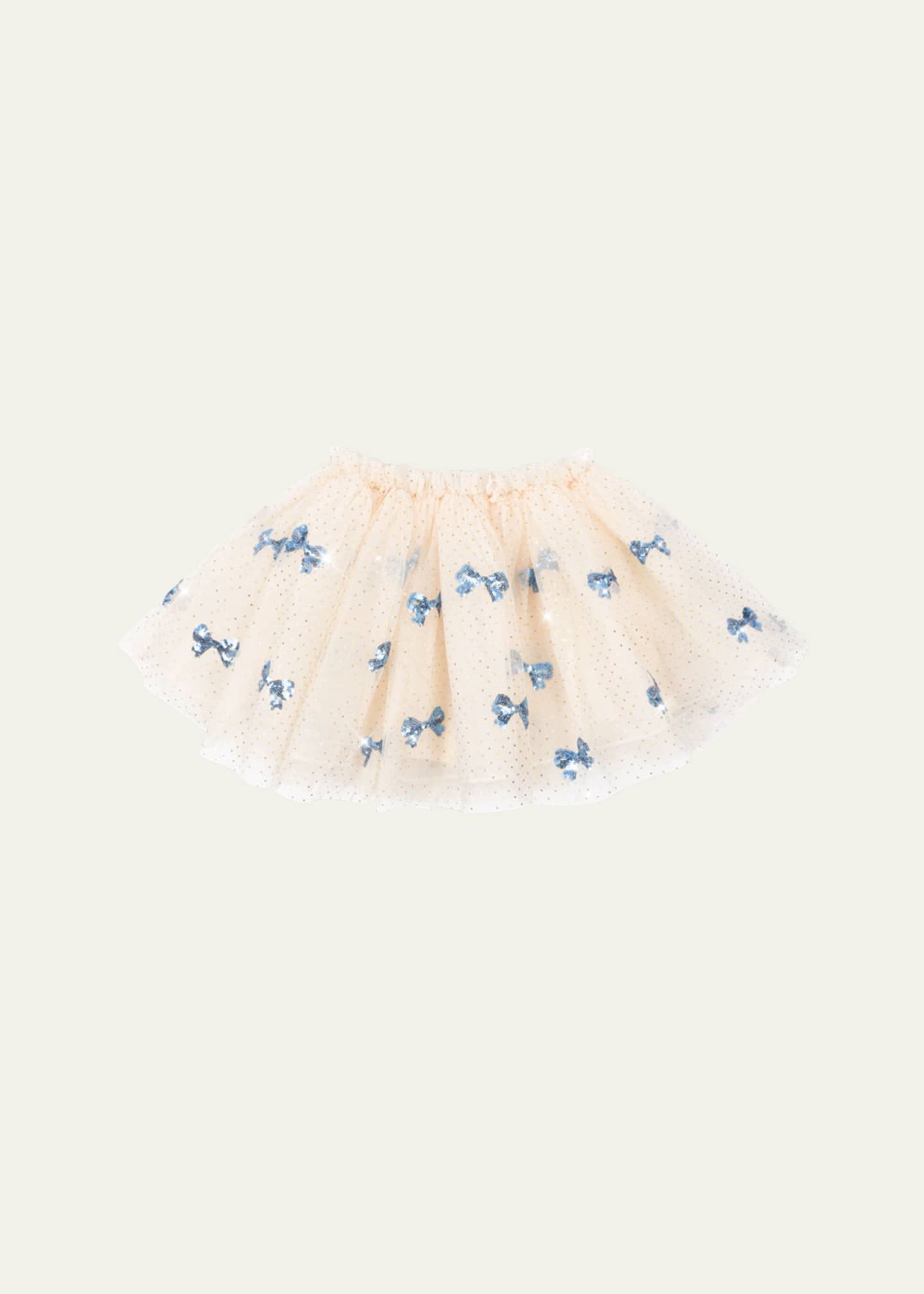 Konges Slojd Girl's Yvonne Sequined Tulle Skirt, Size 12M-10 Image 1 of 3
