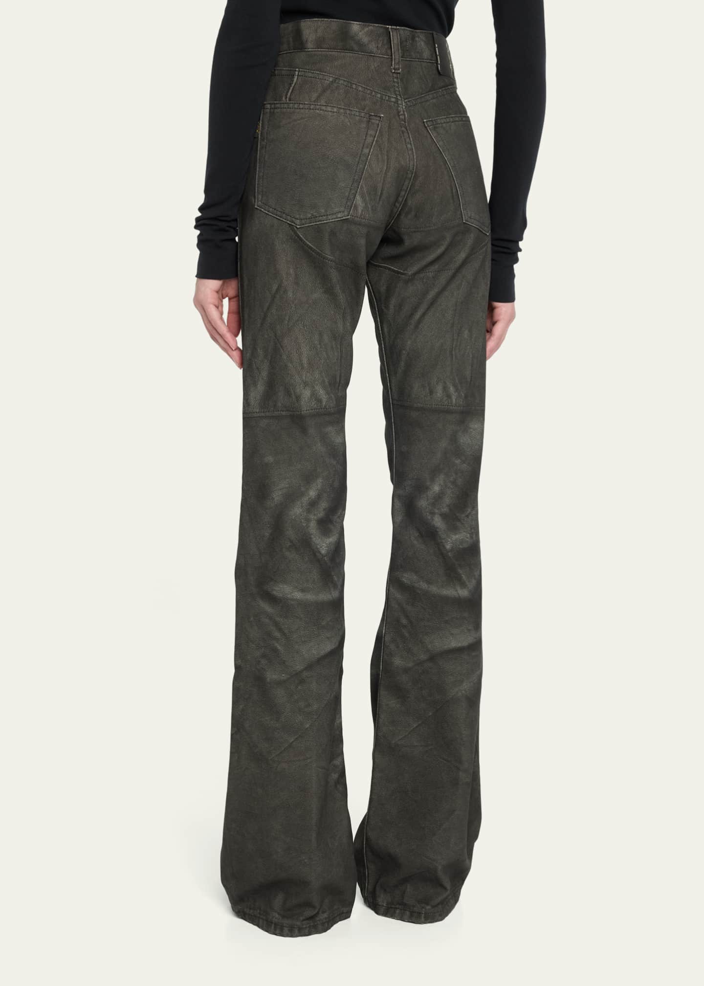 パンツ 「Spielio」vintage like wide flare pants/ヴィンテージライクワイドフレア合皮パンツ メンズ レディース