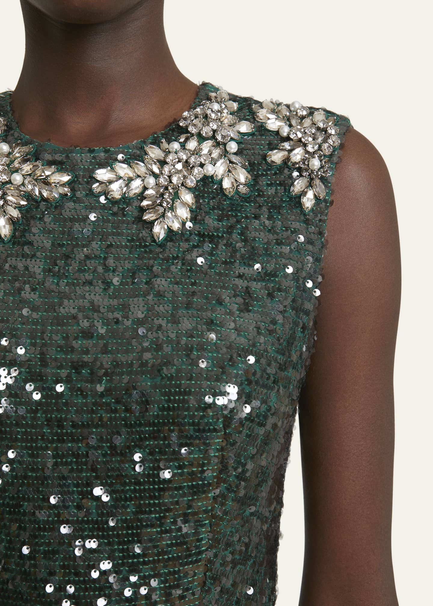 Erdem Sequined Crystal Midi Dress Image 5 of 5