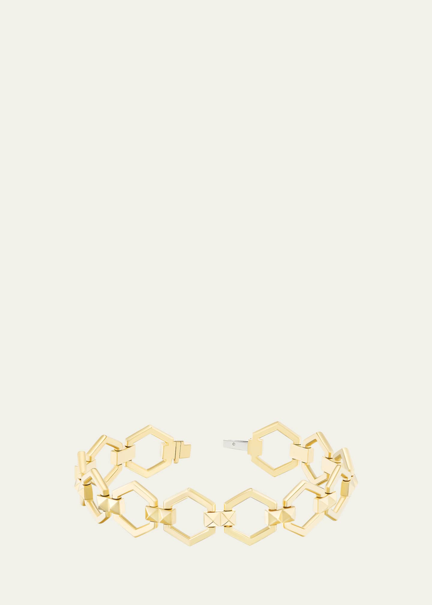 Harwell Godfrey 18K Yellow Gold Pyramid Stud Foundation Bracelet Image 2 of 2