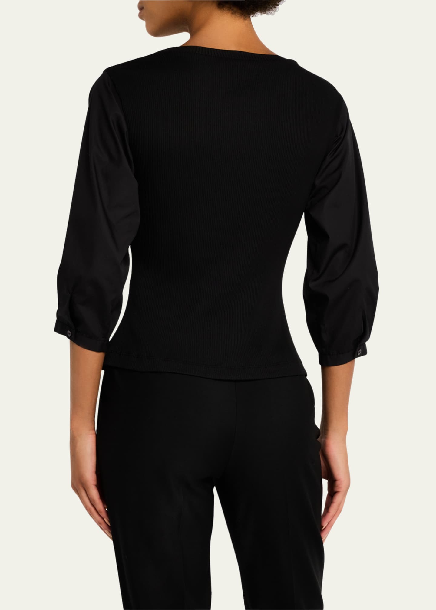 Derek Lam 10 Crosby Arnaldo Mixed Media Tee Image 3 of 5