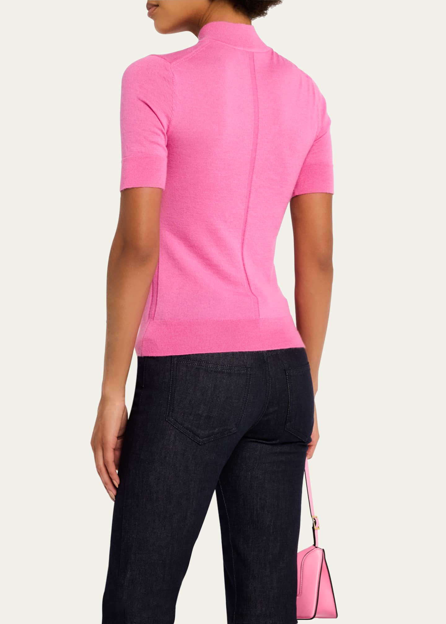 Derek Lam 10 Crosby Violette Mock Neck Cashmere Sweater