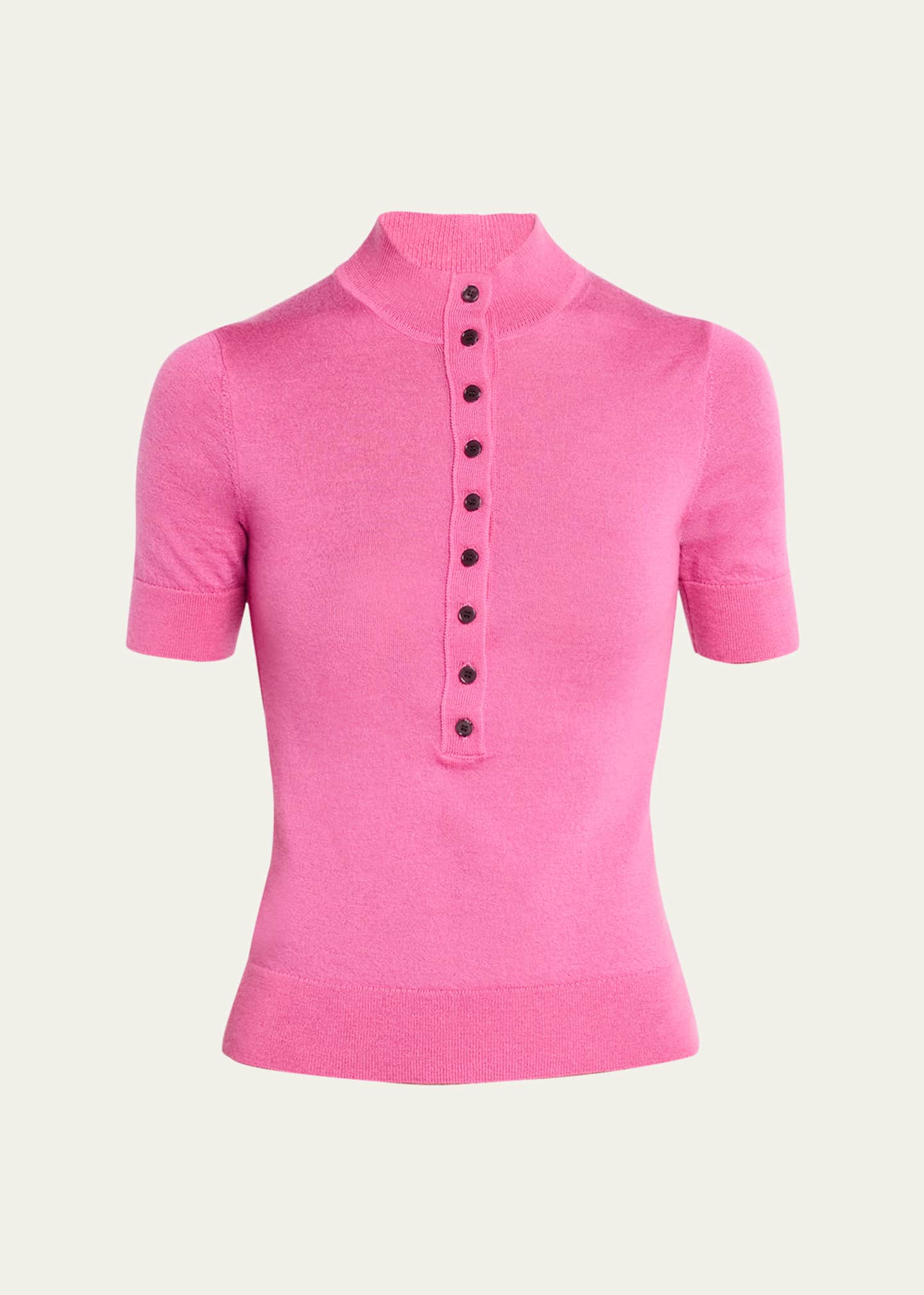 Derek Lam 10 Crosby Violette Mock Neck Cashmere Sweater Macron