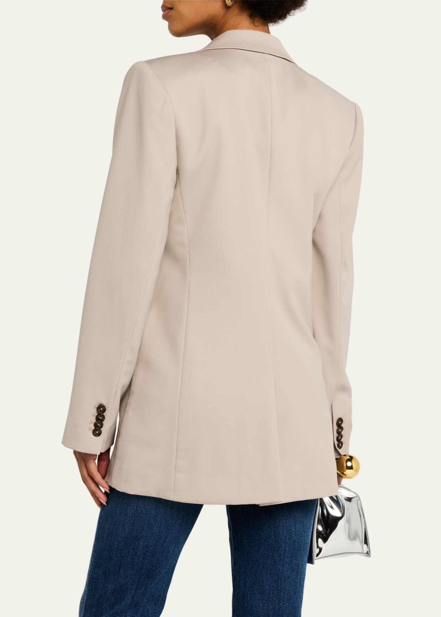 Derek Lam 10 Crosby Nico Single-Breasted Longline Blazer Image 3 of 5