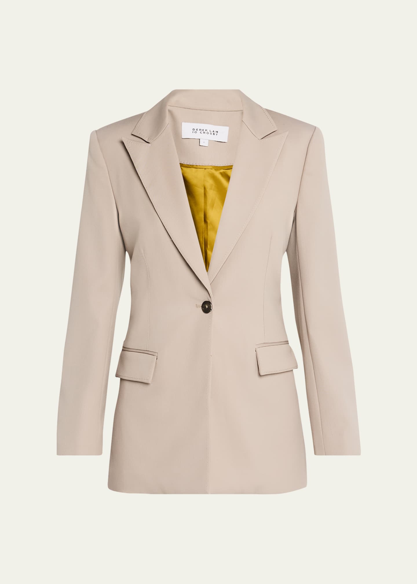 Derek Lam 10 Crosby Nico Single-Breasted Longline Blazer Image 1 of 5
