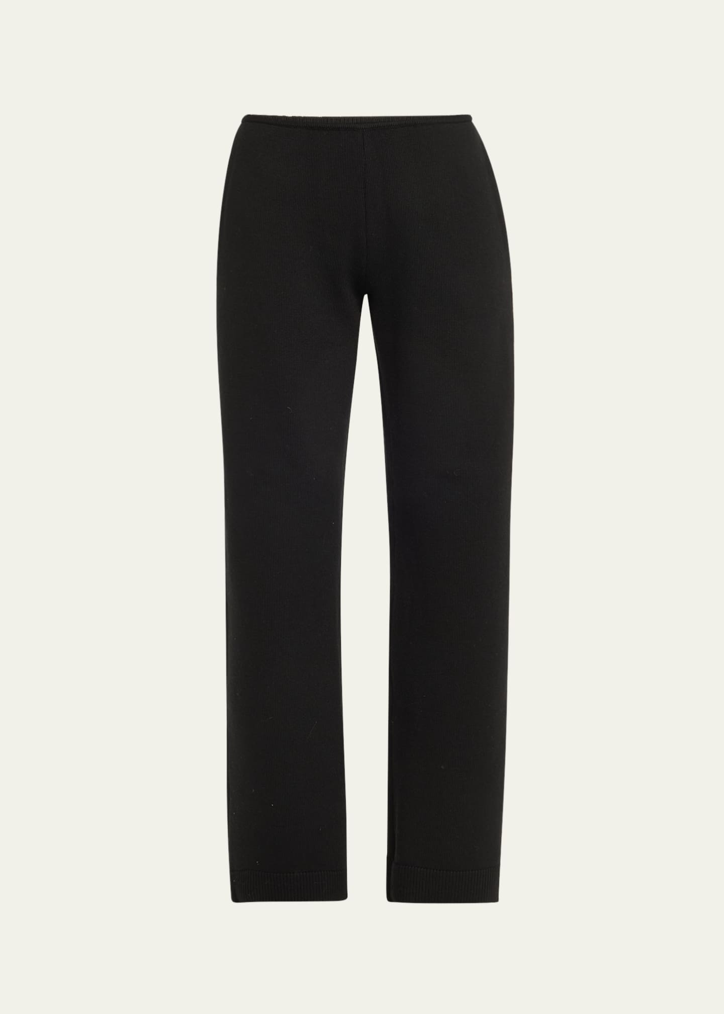 High Waisted Wool Trousers