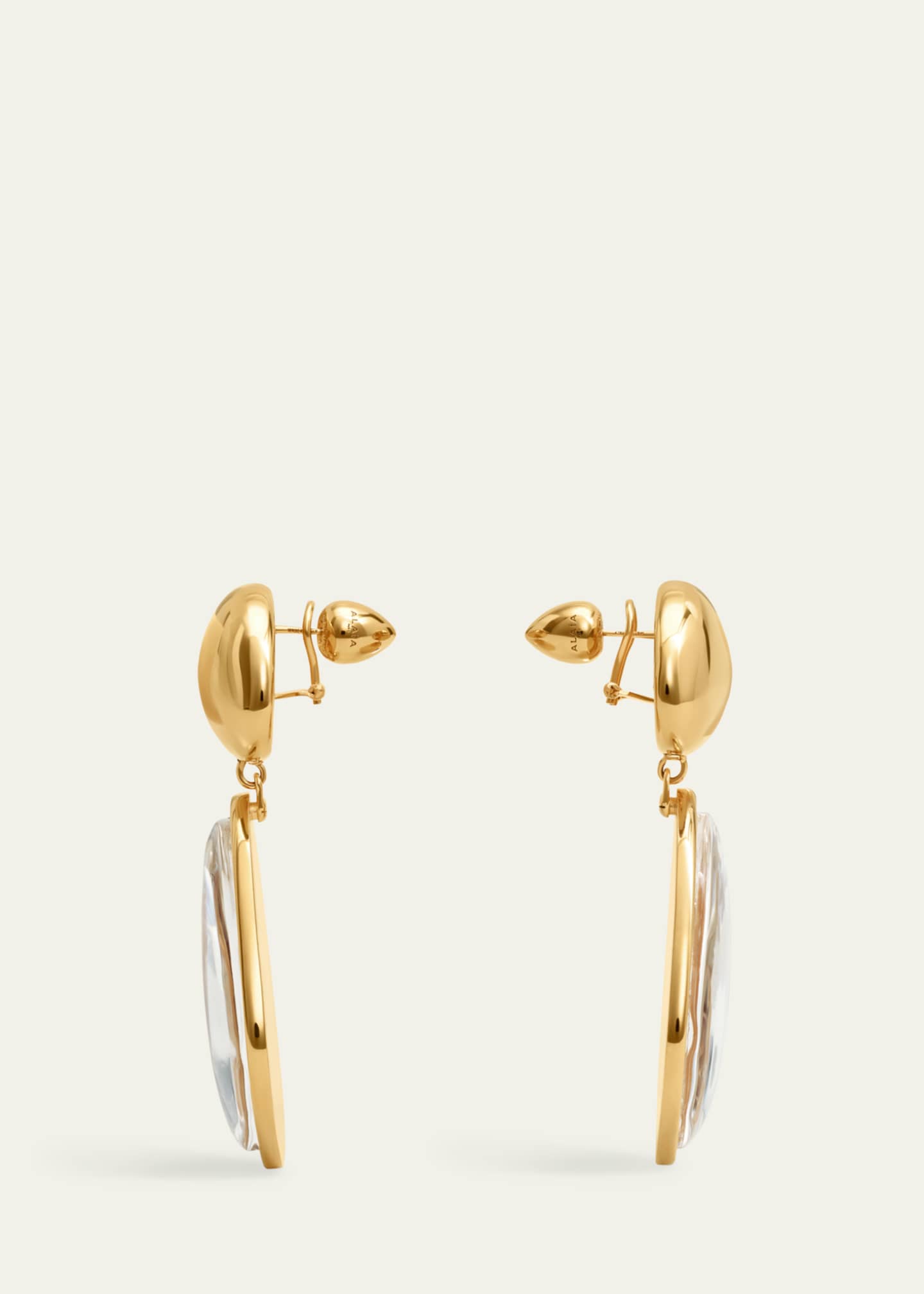 ALAIA Bubble Lucite Drop Earrings Image 3 of 4