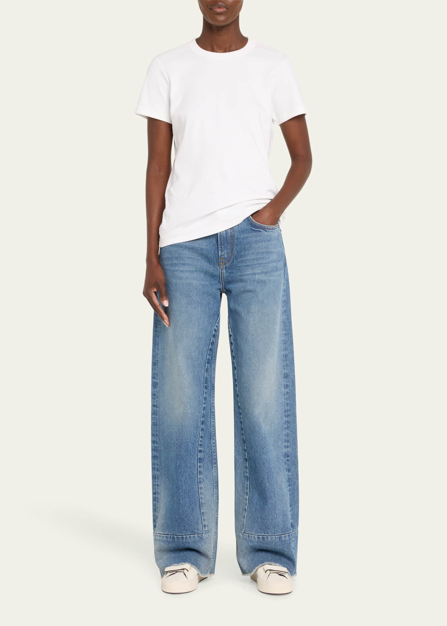 B SIDES Marcel Mid-Rise Culotte Jeans Image 2 of 5