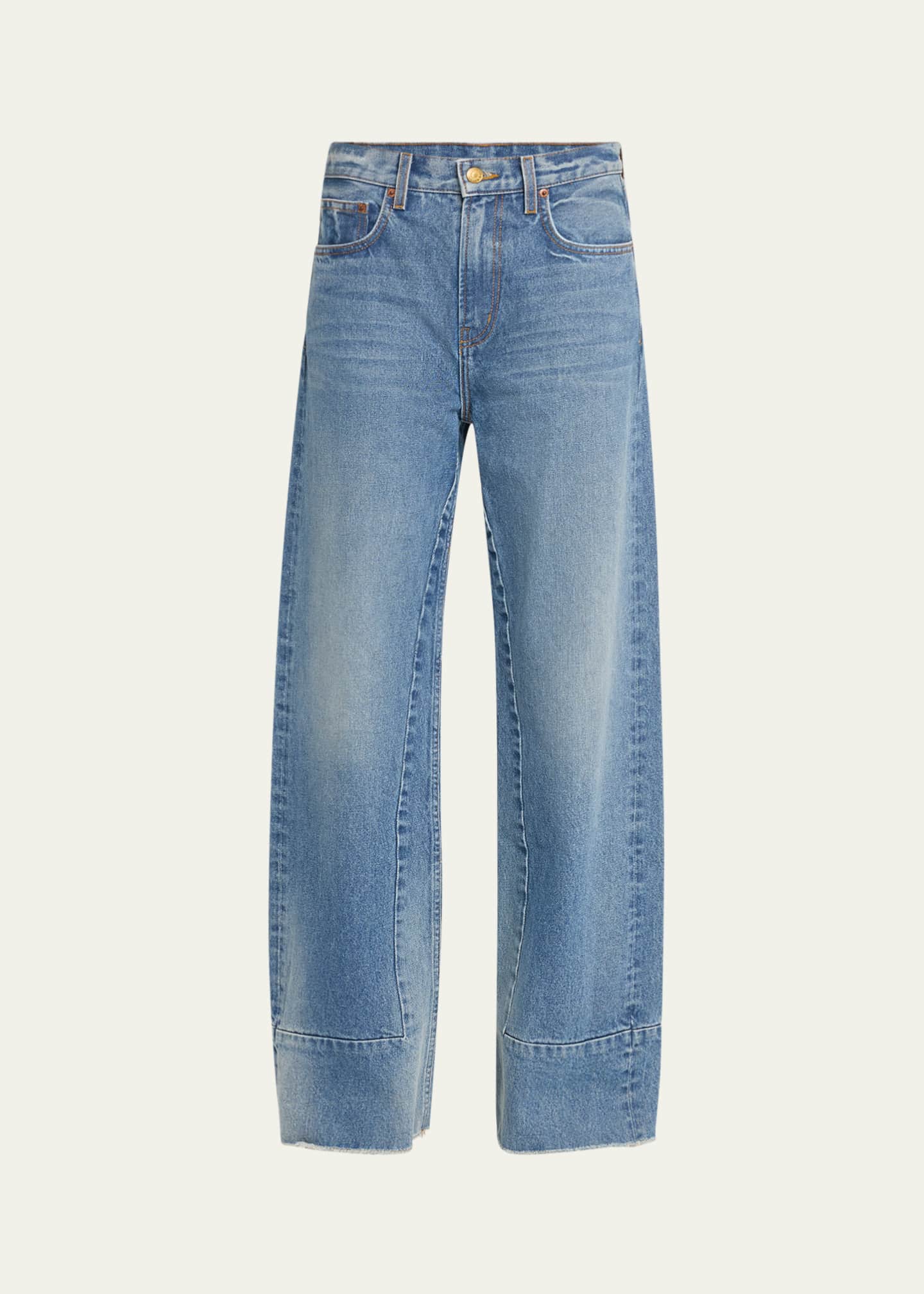 B SIDES Marcel Mid-Rise Culotte Jeans Image 1 of 5