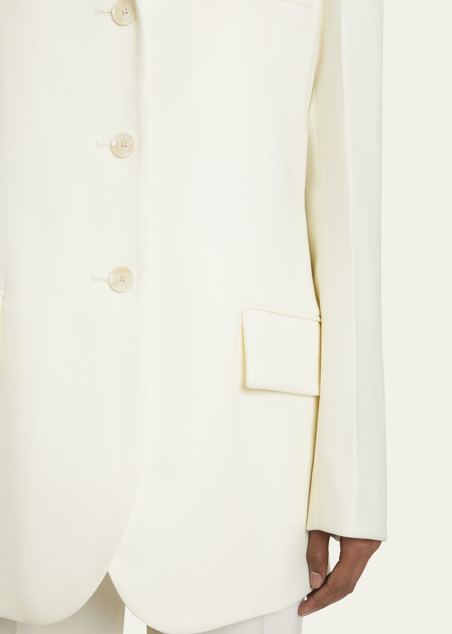 Proenza Schouler Archer Wool Twill Suiting Jacket Image 5 of 5