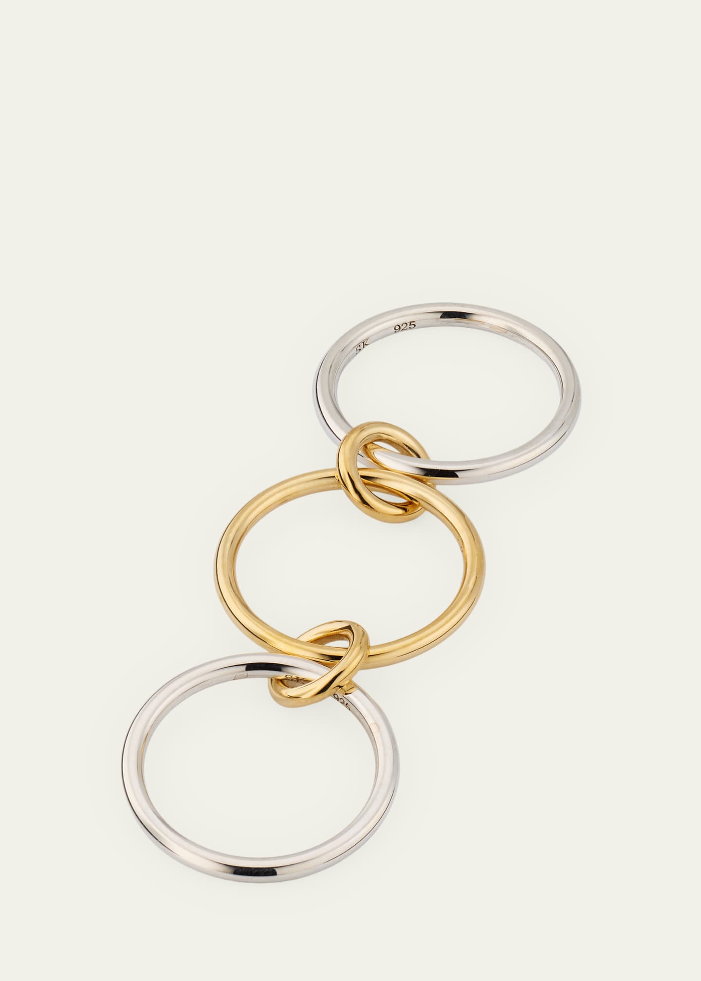 Spinelli Kilcollin Solarium SY Three Link Ring in Sterling Silver