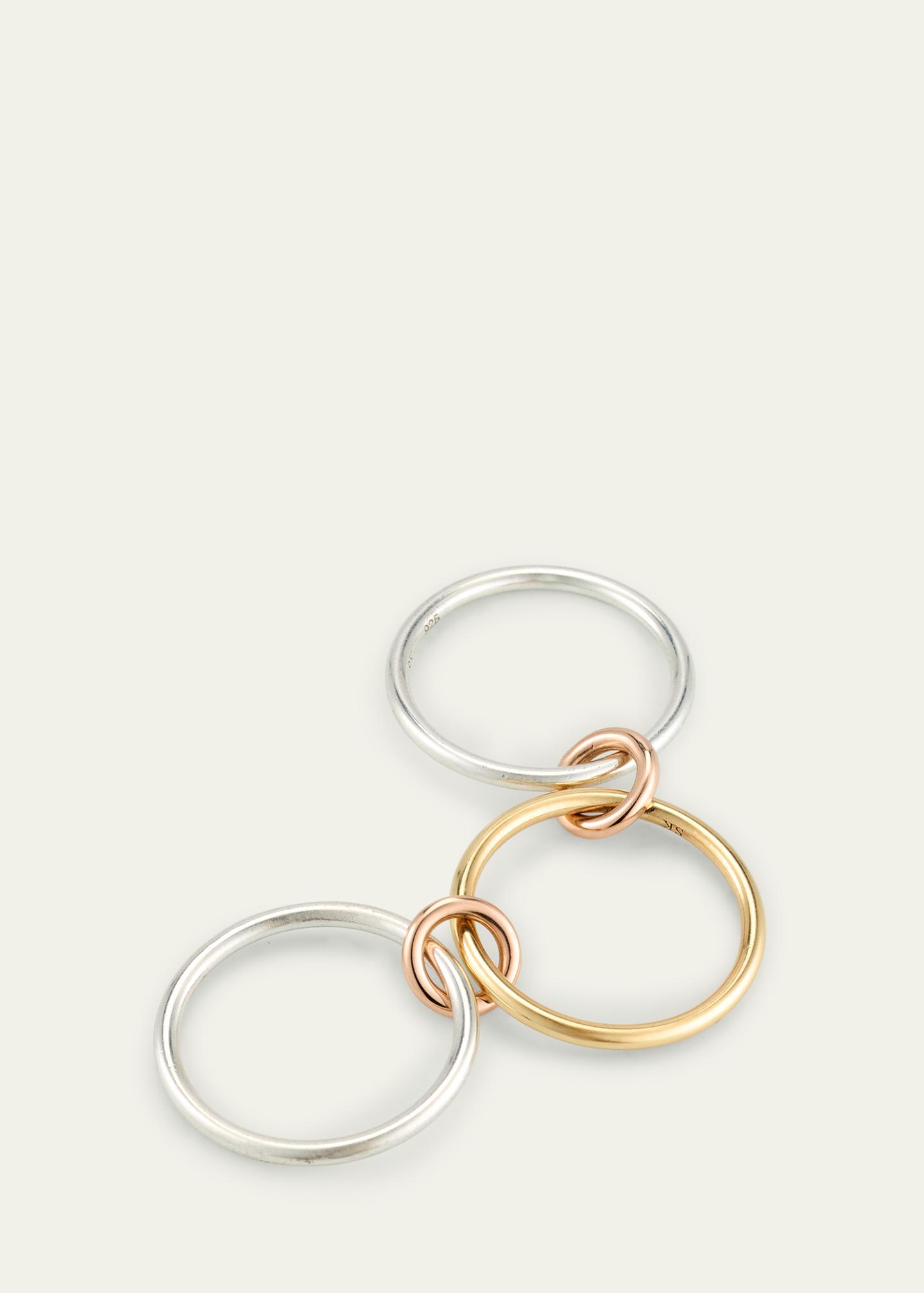 Spinelli Kilcollin Solarium SY Three Link Ring in Sterling Silver and ...