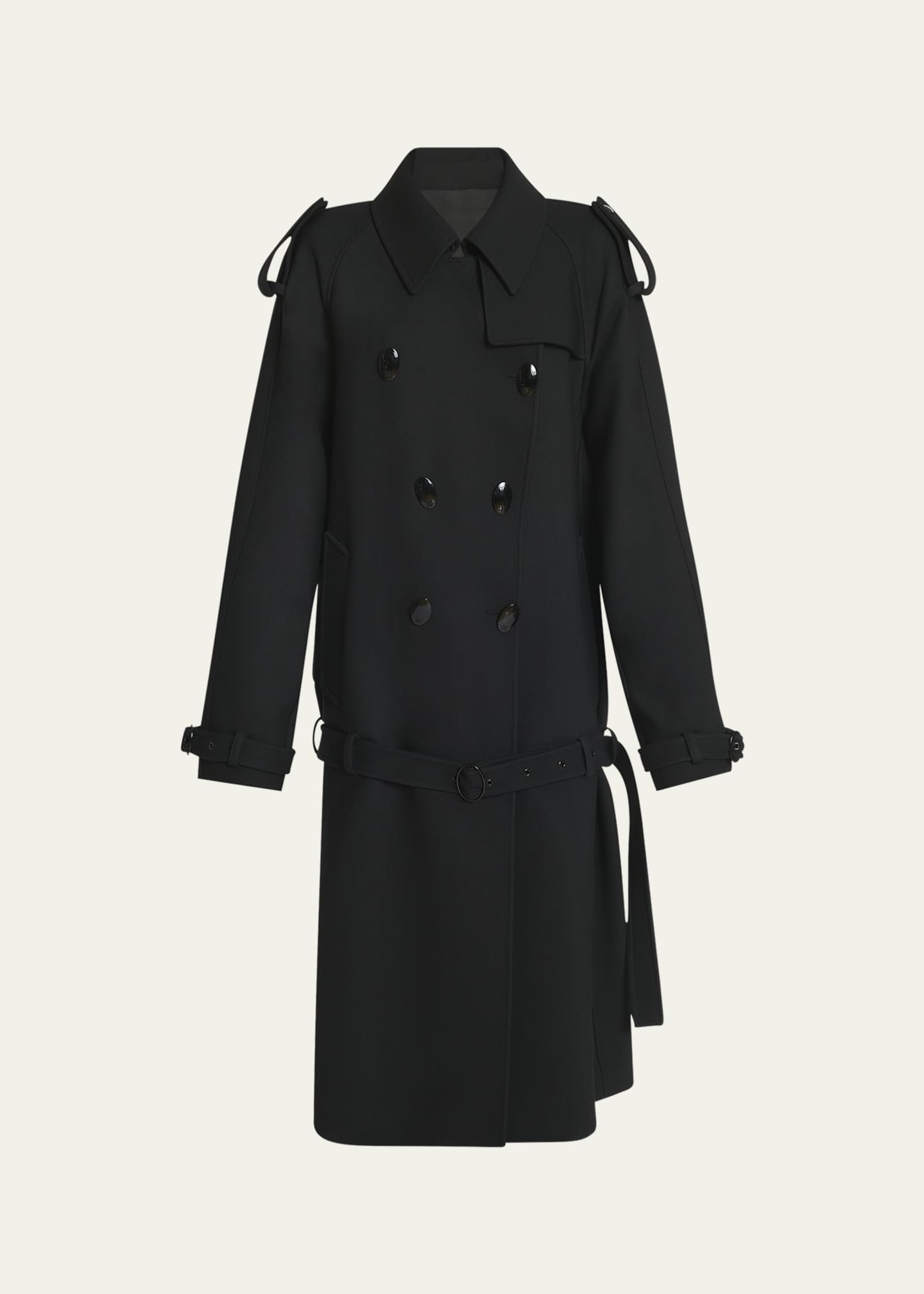 Givenchy double breasted wool coat shop