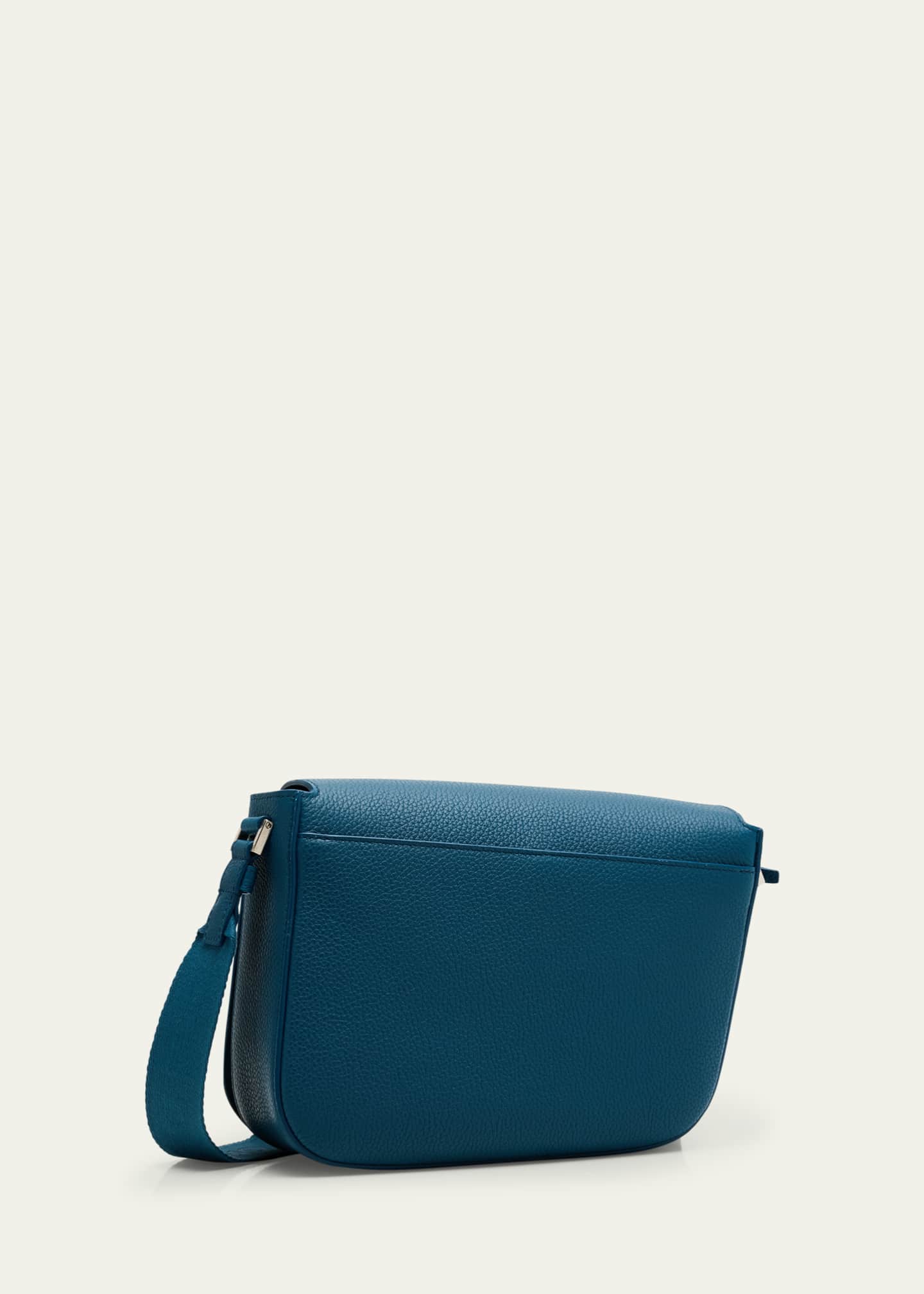 Ferragamo Men's Fiamma Leather Shoulder Bag Image 3 of 6