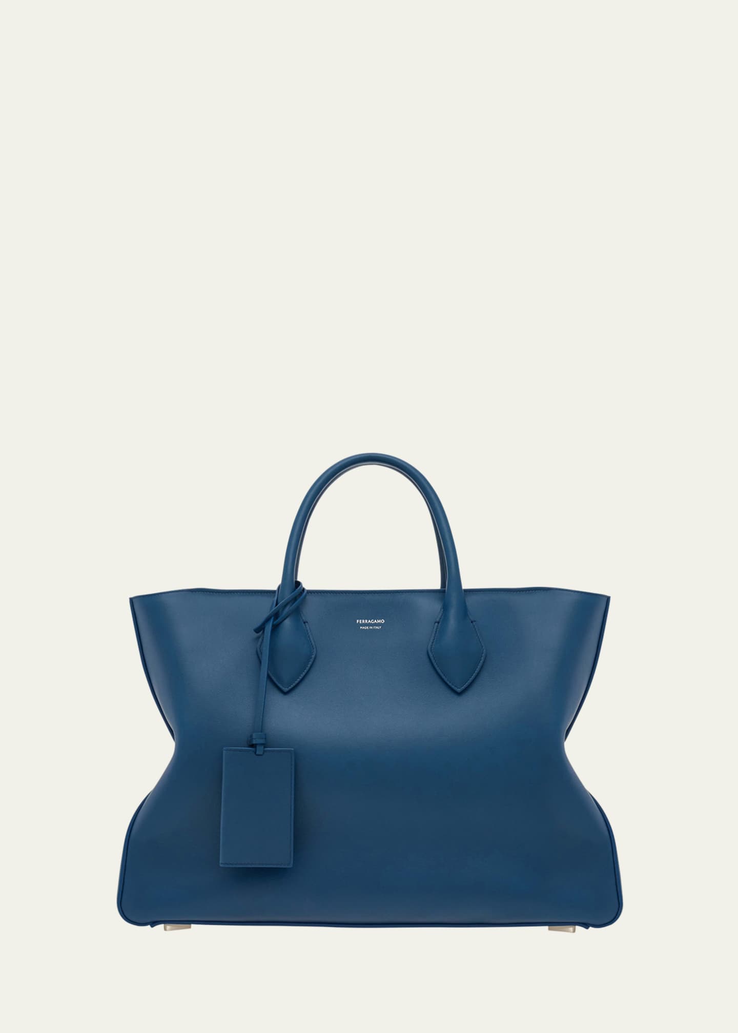 Ferragamo Men's Star Leather Tote Bag Image 1 of 5