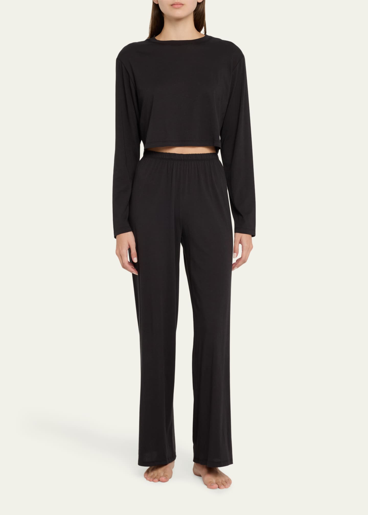 Andine Maeve Cropped Cotton T-Shirt Image 2 of 4
