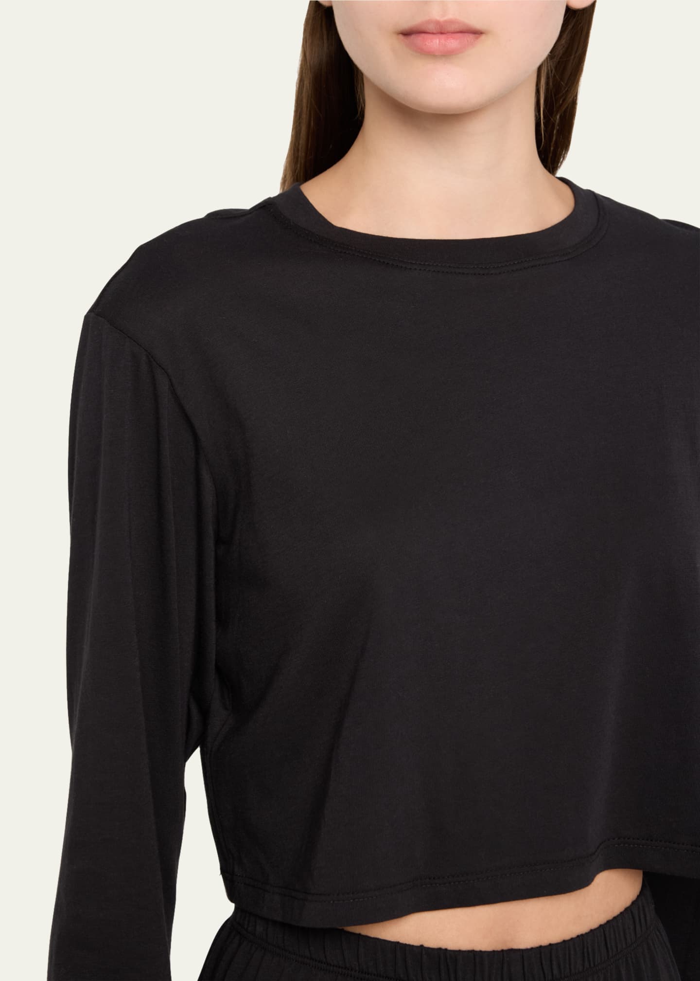 Andine Maeve Cropped Cotton T-Shirt Image 4 of 4