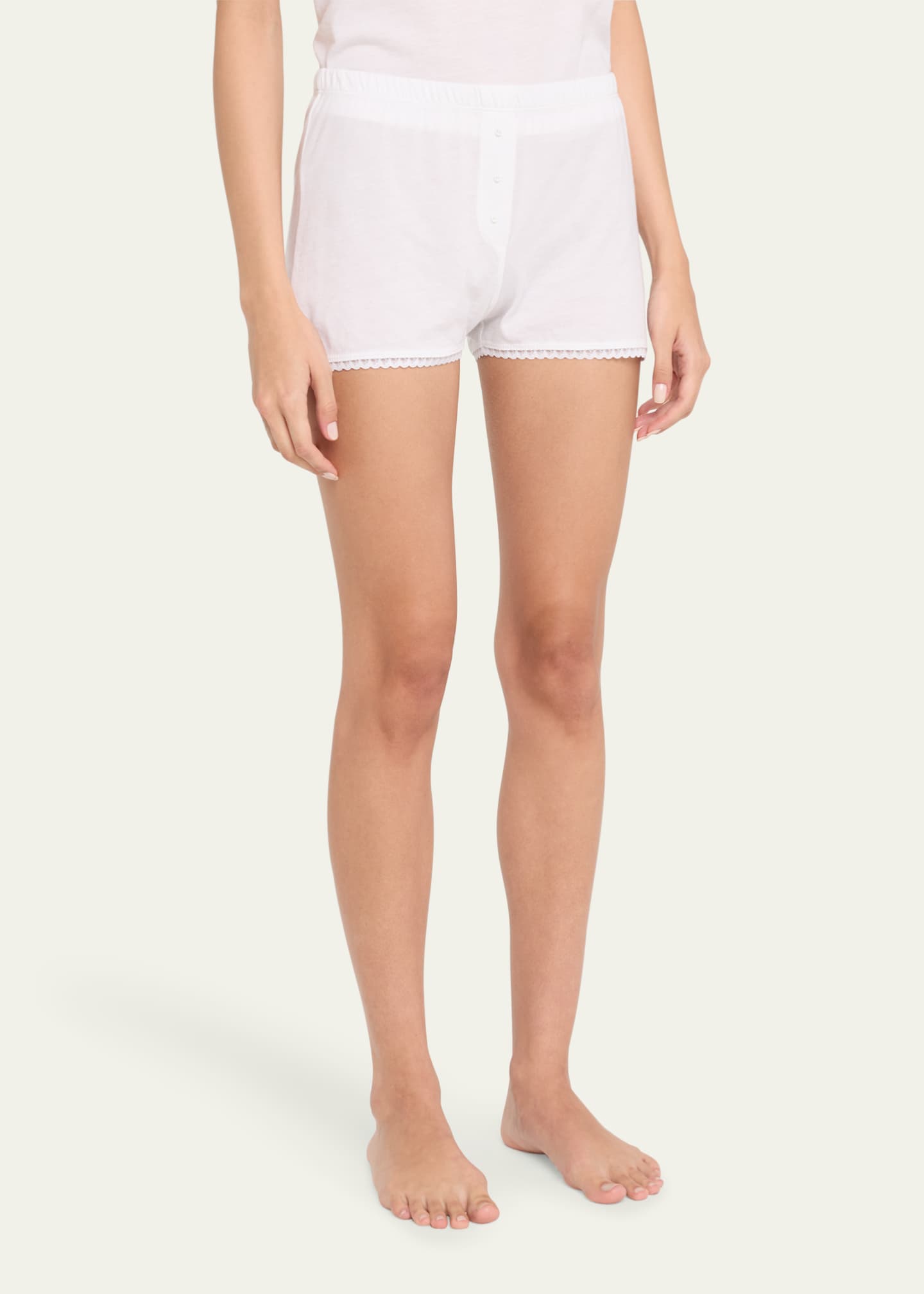 Andine Anji Lace-Trim Cotton Boxers Image 4 of 5