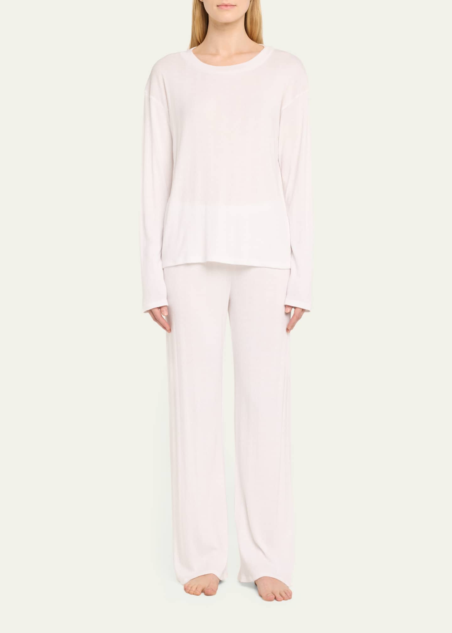 Andine London Long-Sleeve Pointelle T-Shirt Image 2 of 2