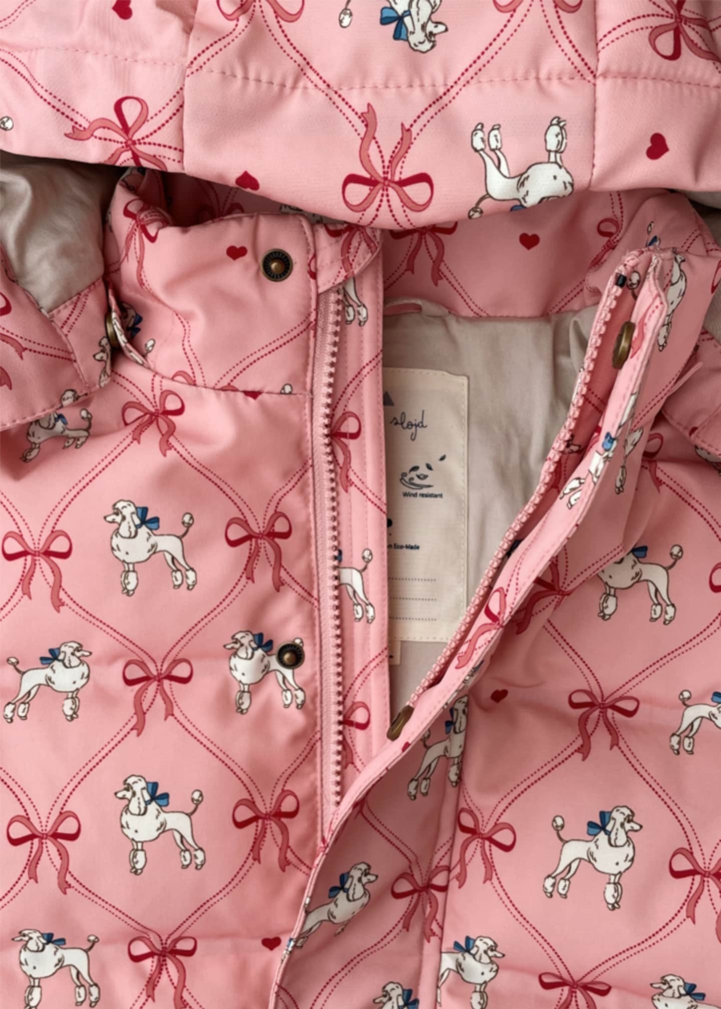 Konges Slojd Girl's Magnum Bow Printed Jacket, Size 18M-10 Image 3 of 3