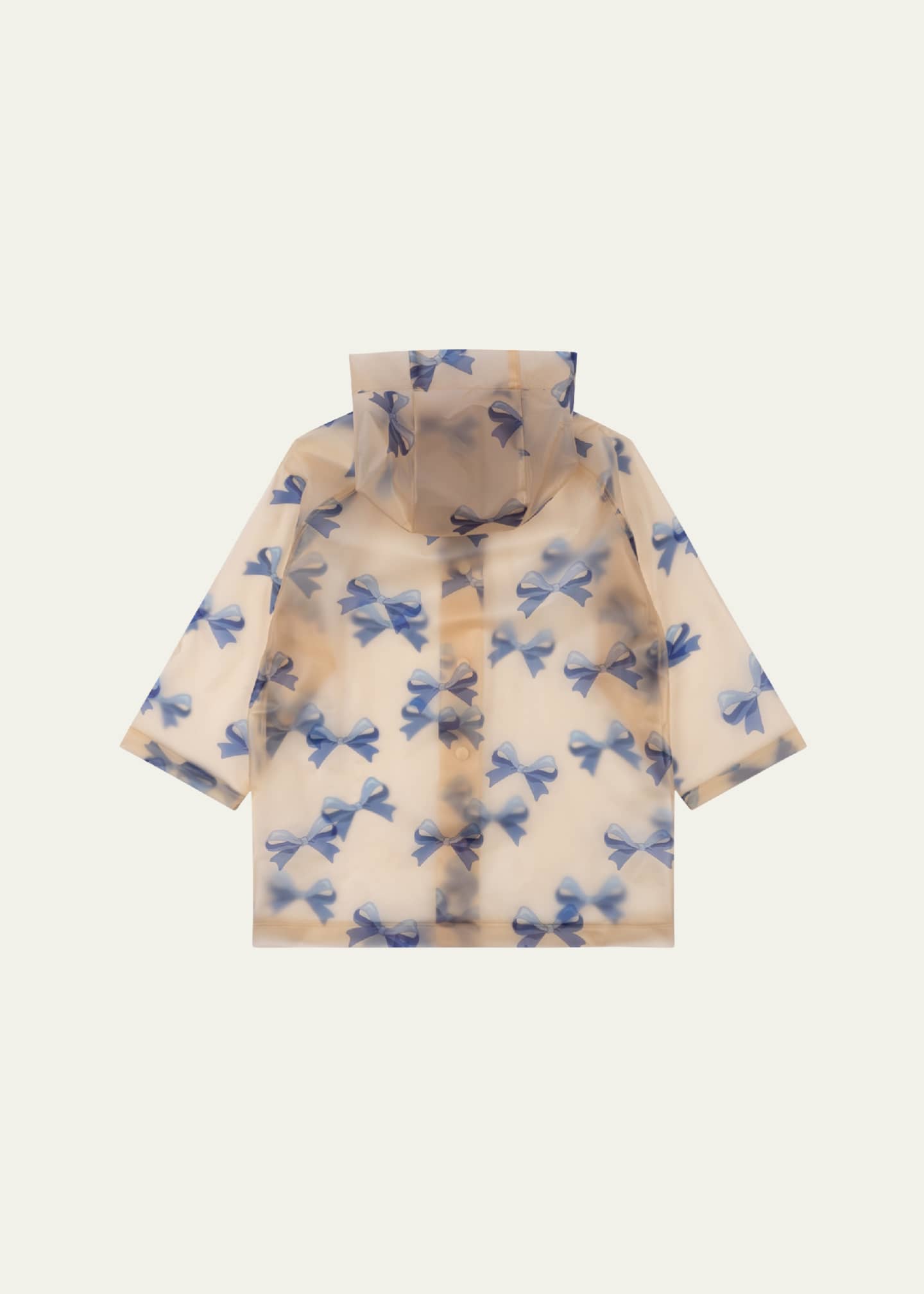 Konges Slojd Girl's Brume Ribbon-Print Raincoat, Size 18M-8 Image 2 of 3