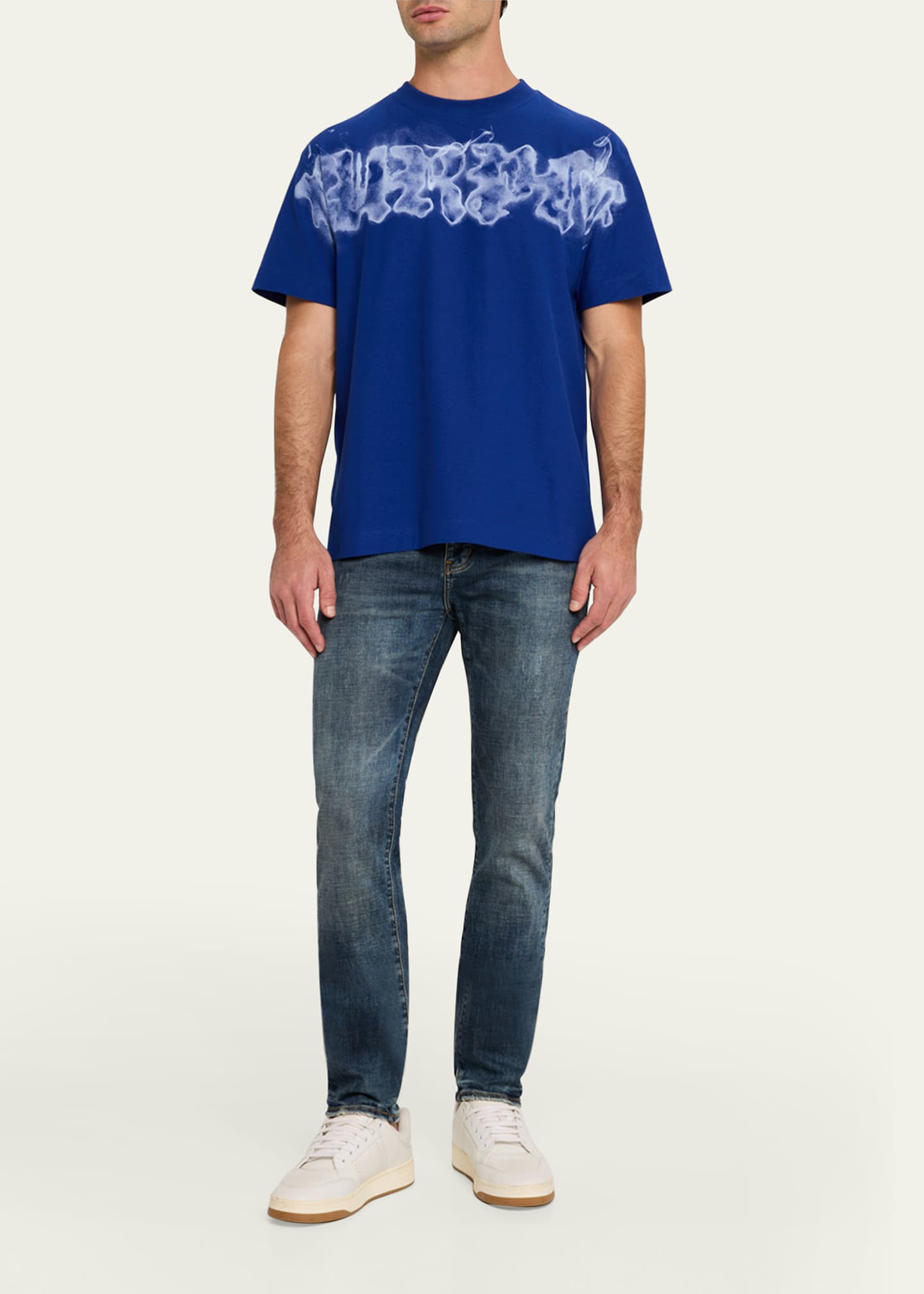 PURPLE Men's Textured Jersey T-Shirt Image 2 of 5