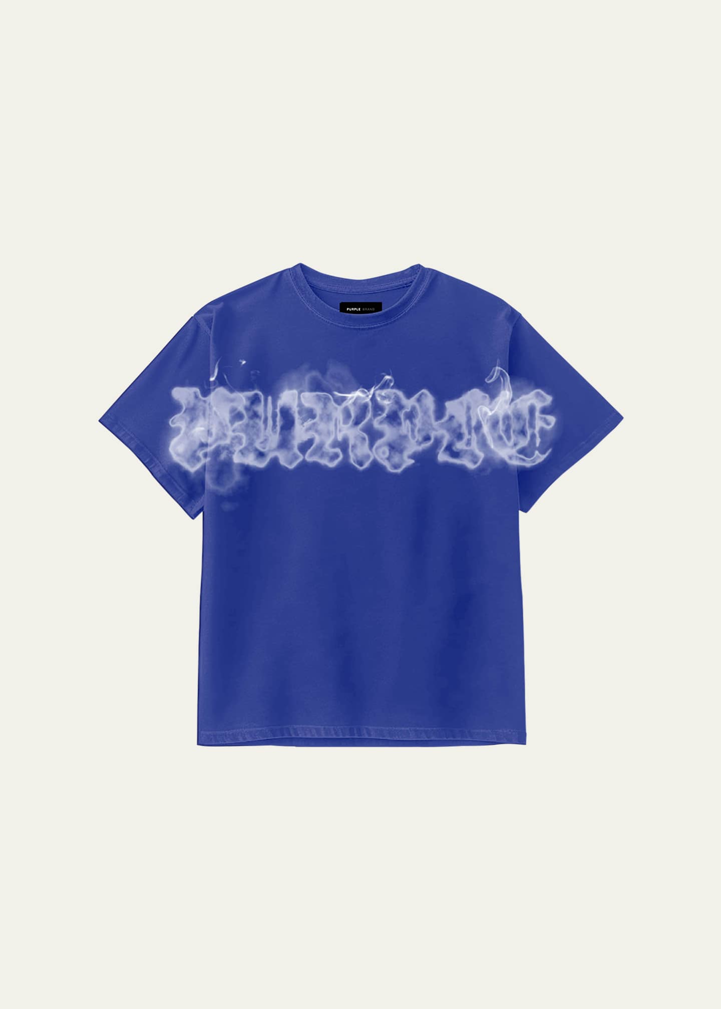 PURPLE Men's Textured Jersey T-Shirt Image 1 of 5