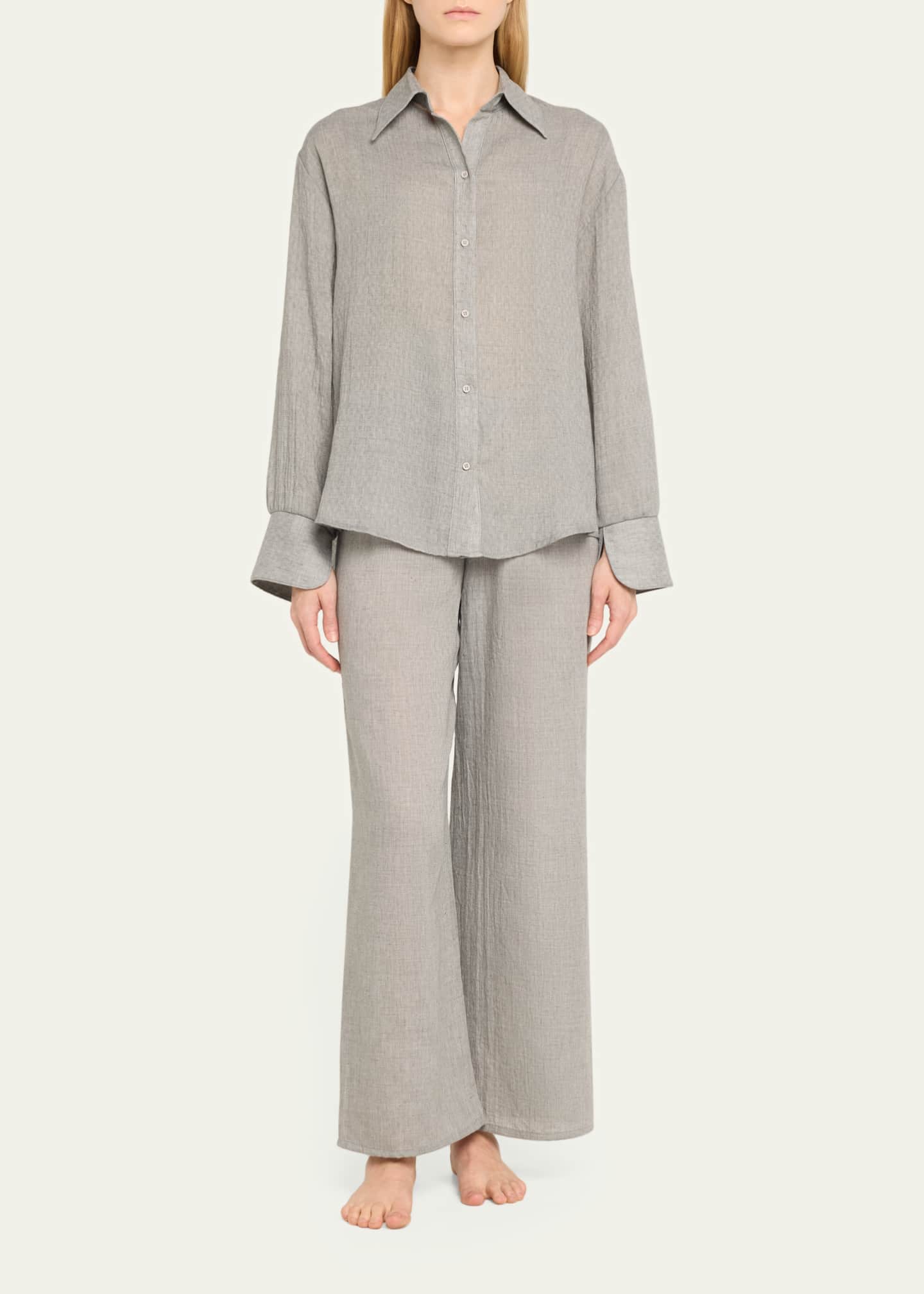 Andine Button-Down Gauze Blouse Image 2 of 4