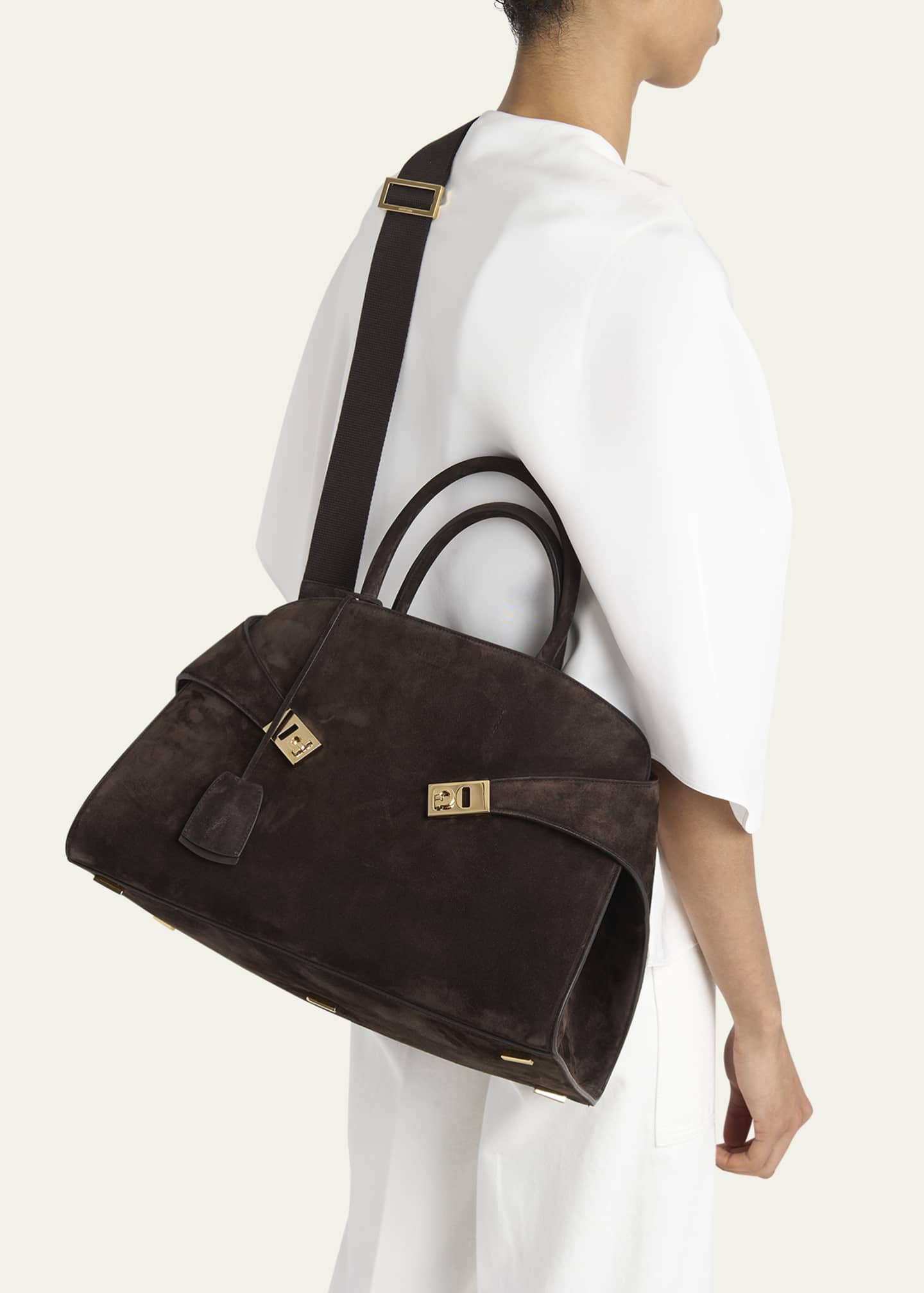 Ferragamo Hug Suede Crossbody Bag Bergdorf Goodman