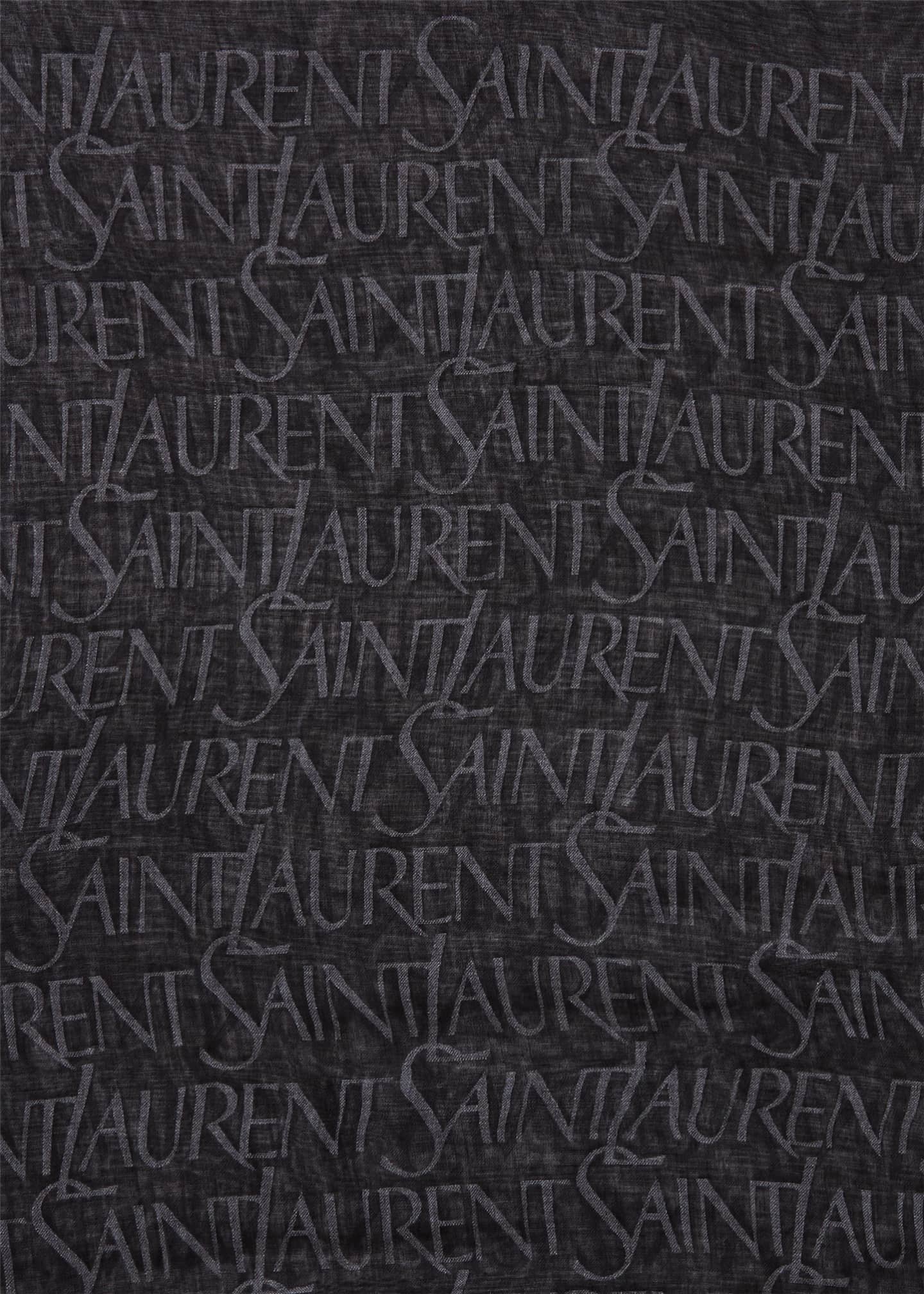 Saint Laurent Monogram Sheer Scarf Image 3 of 3