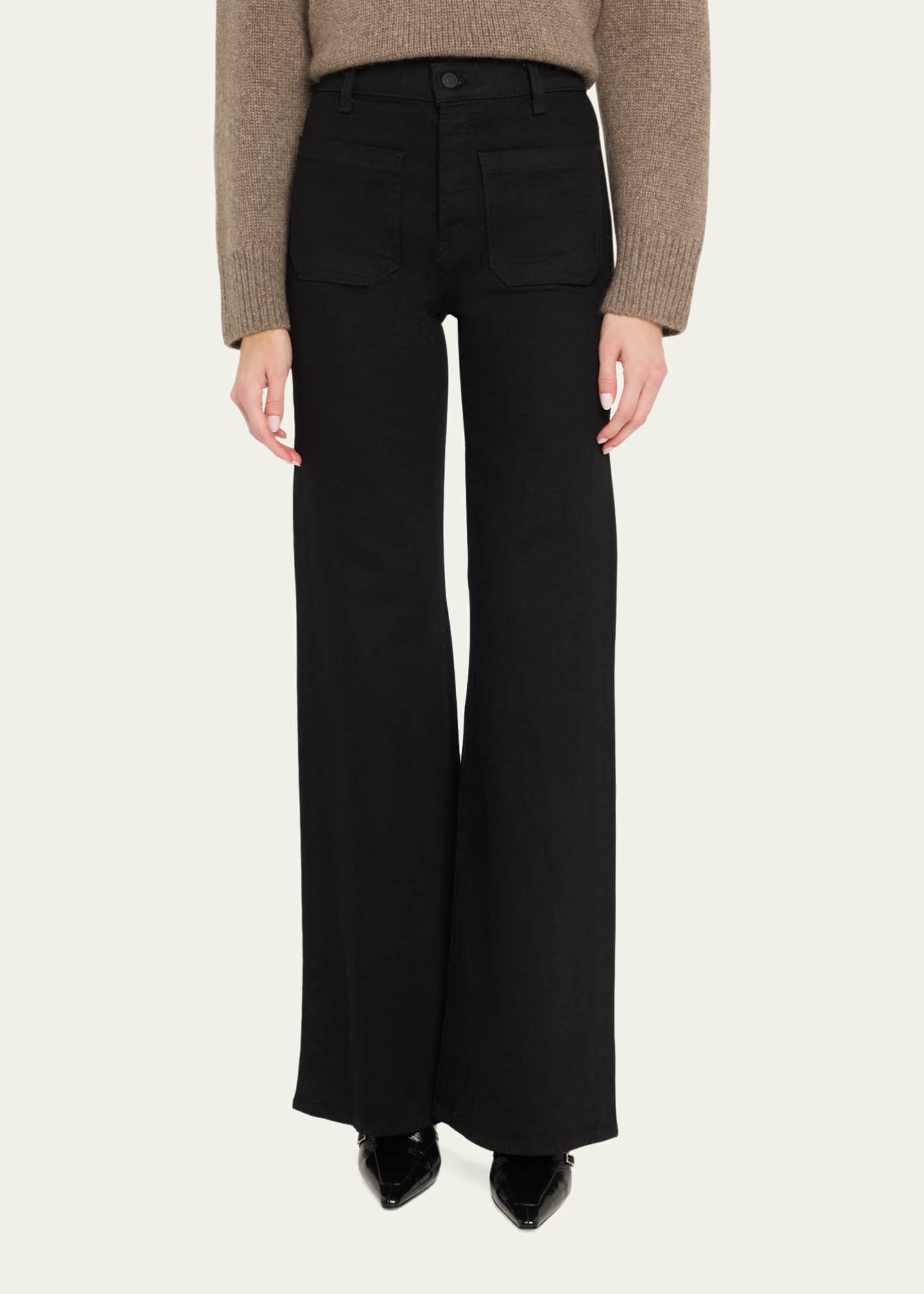 Nili Lotan Florence Flare Denim Jeans Image 4 of 5