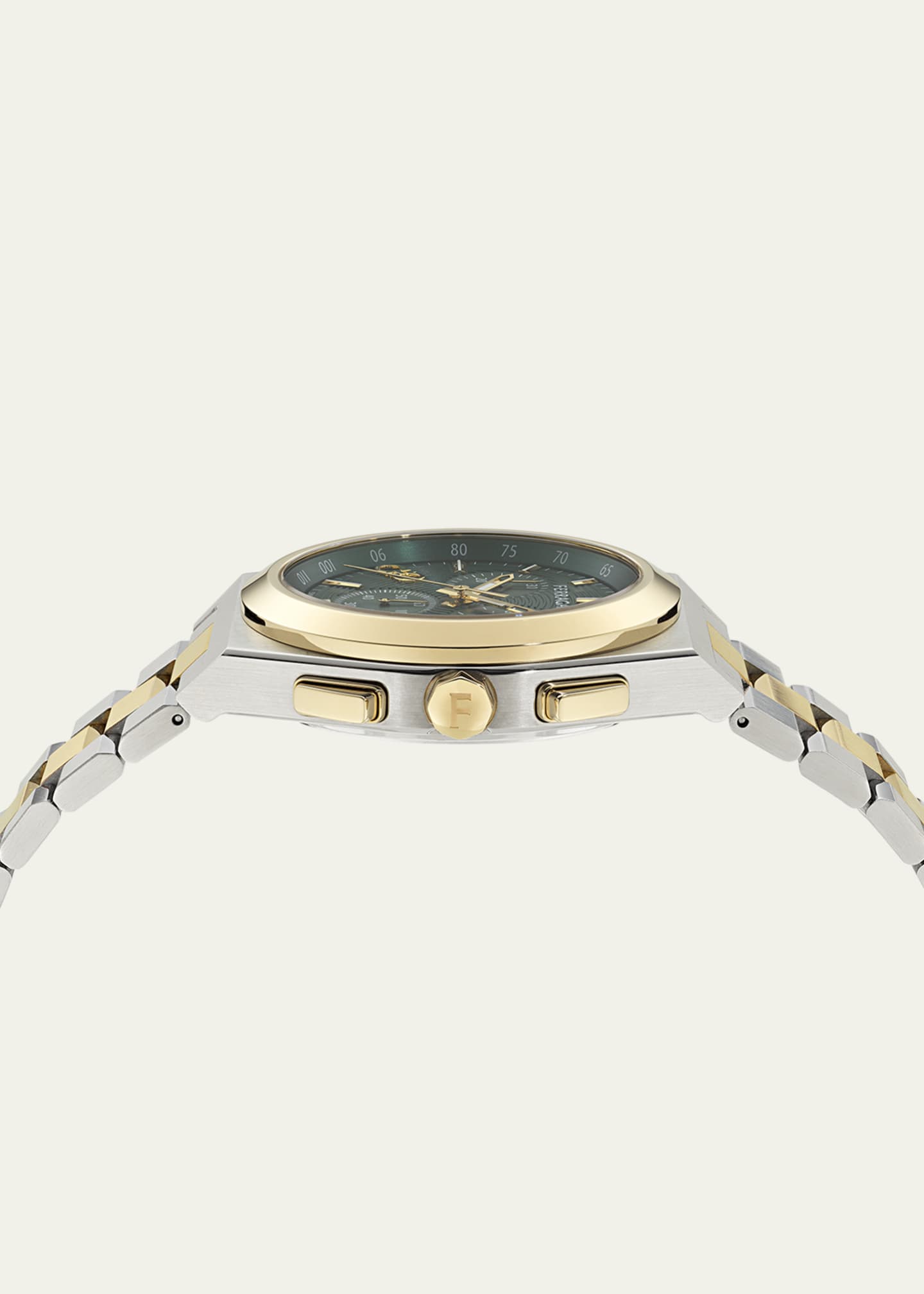 Ferragamo Men's Vega Upper East Chrono Two-Tone Bracelet Watch, 42mm Image 3 of 4