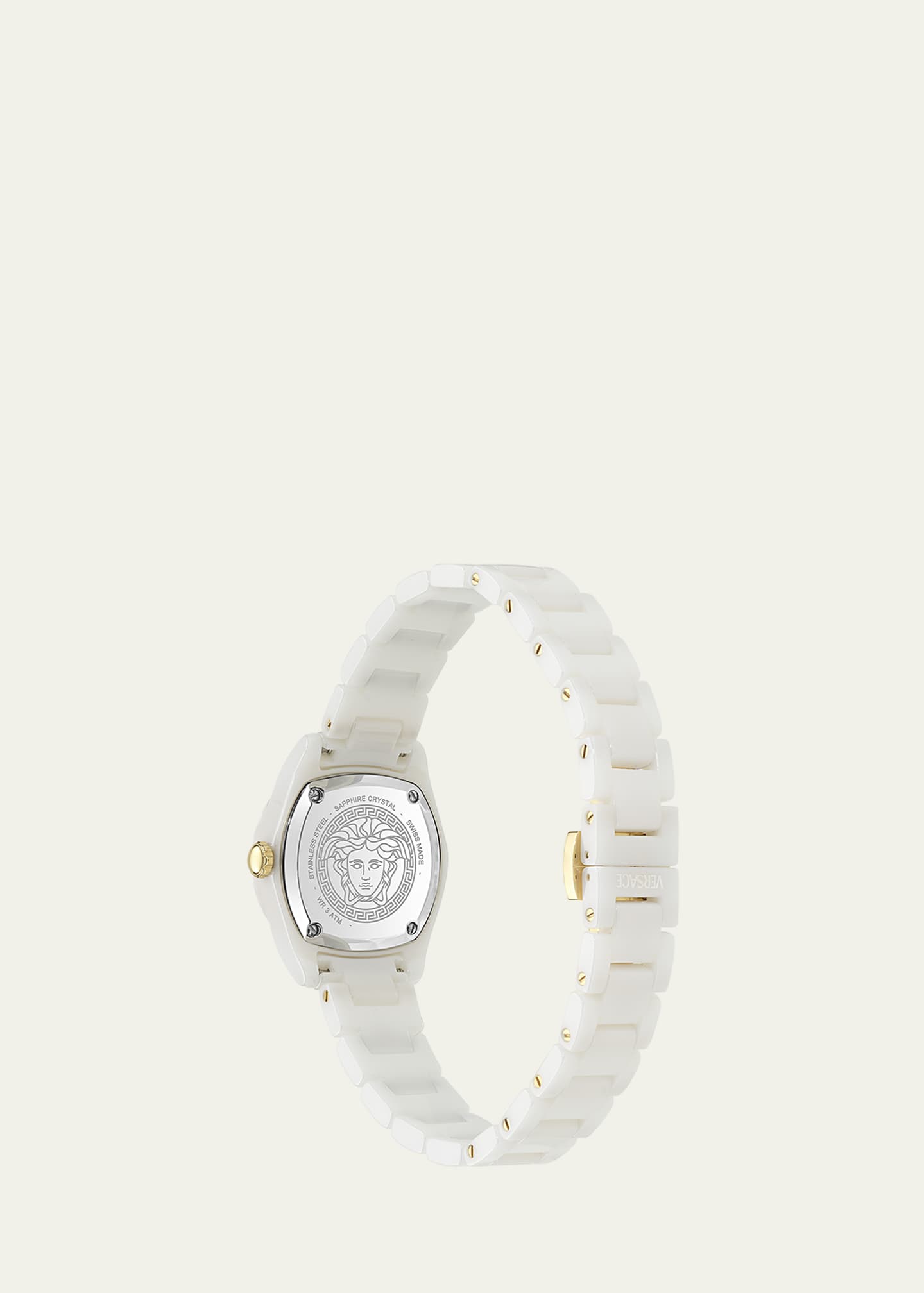 Versace 28mm DV One Watch with Bracelet Strap, White Image 3 of 4