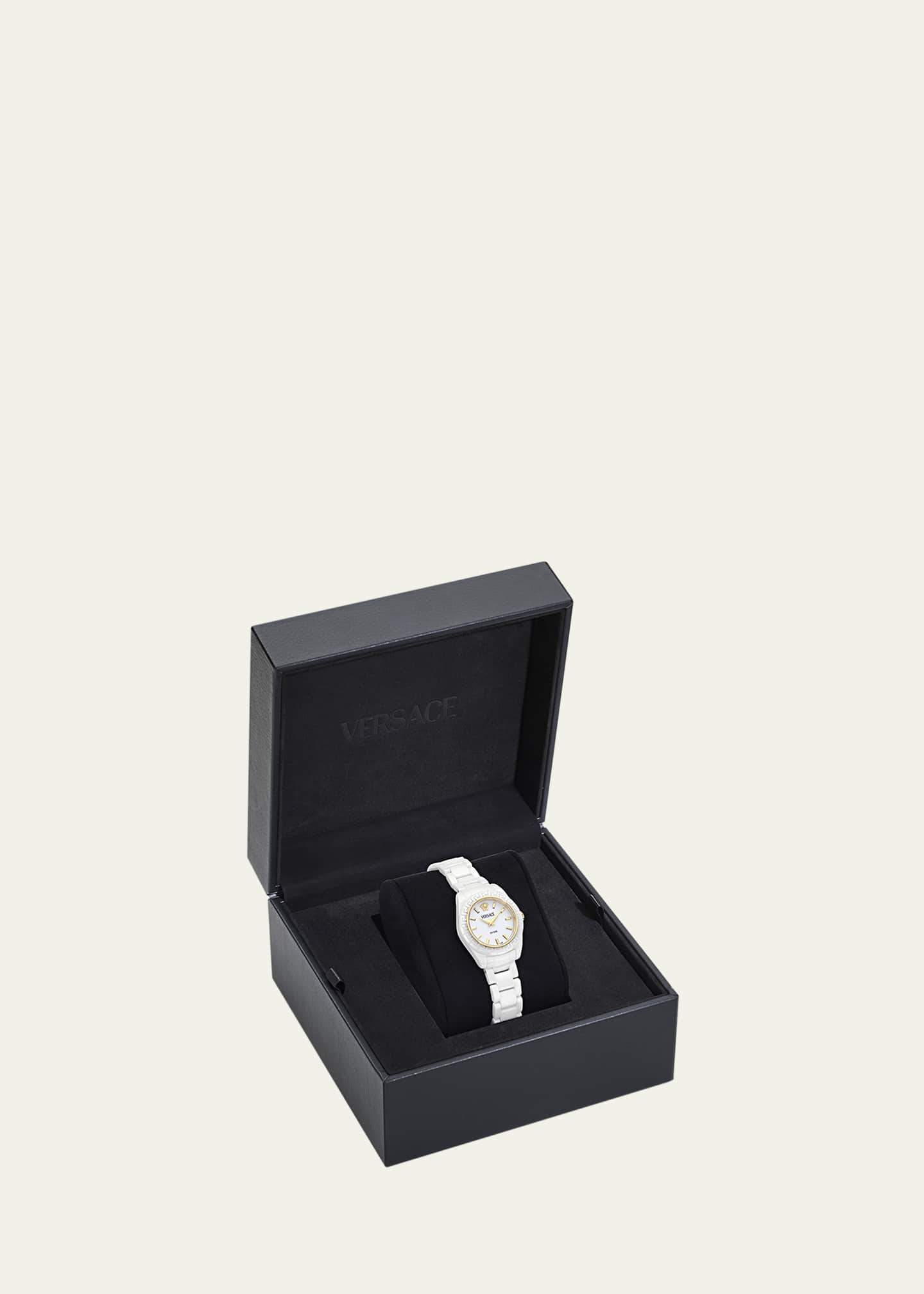 Versace 28mm DV One Watch with Bracelet Strap, White Image 4 of 4