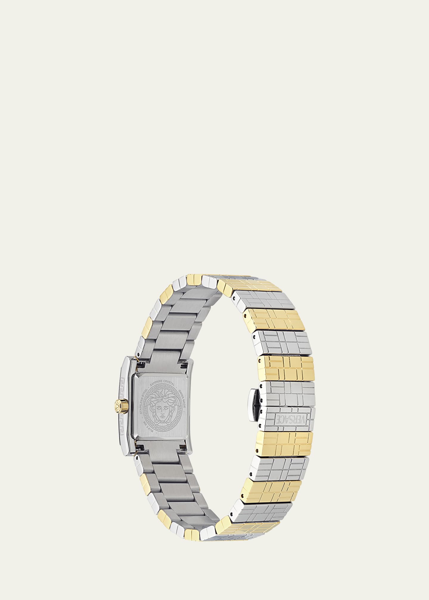 Versace 22mm Versace Mosaic Watch with Bracelet Strap, Two Tone Image 4 of 5