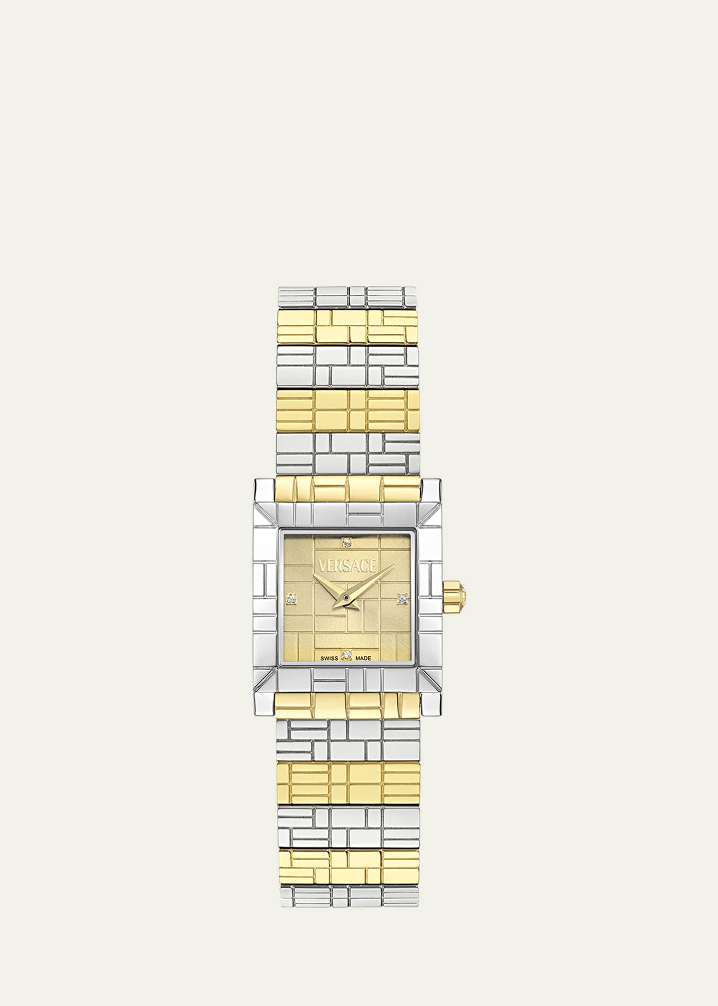 Versace 22mm Versace Mosaic Watch with Bracelet Strap, Two Tone Image 1 of 5