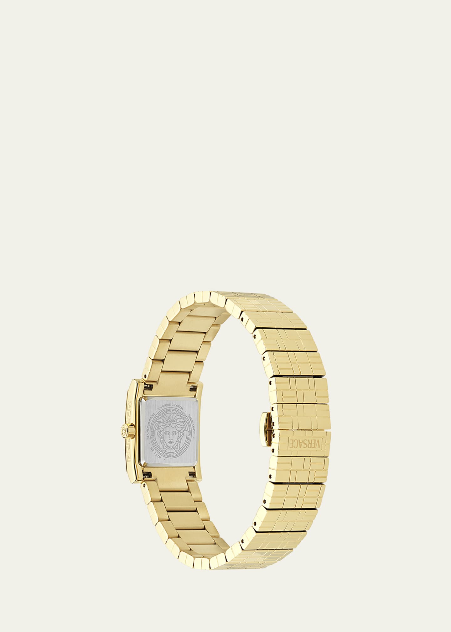 Versace 22mm Versace Mosaic Watch with Bracelet Strap, Black Image 4 of 5