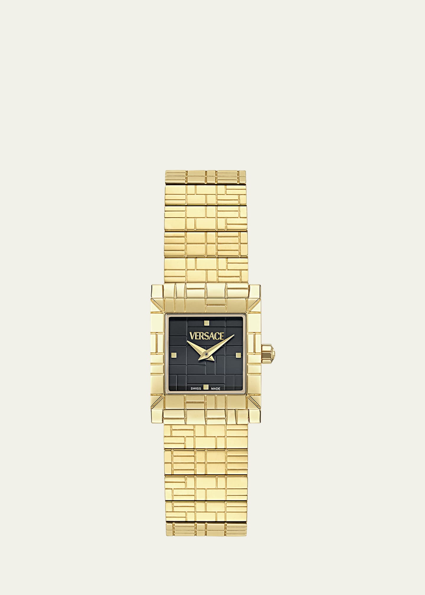 Versace 22mm Versace Mosaic Watch with Bracelet Strap, Black Image 1 of 5