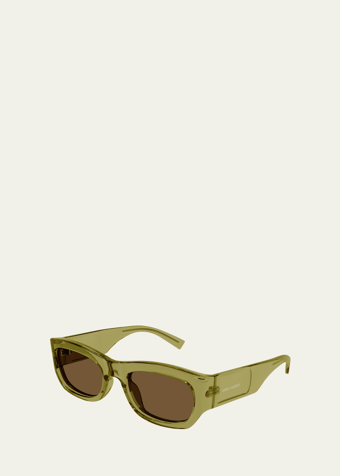Saint Laurent Plastic Rectangle Sunglasses Image 2 of 3