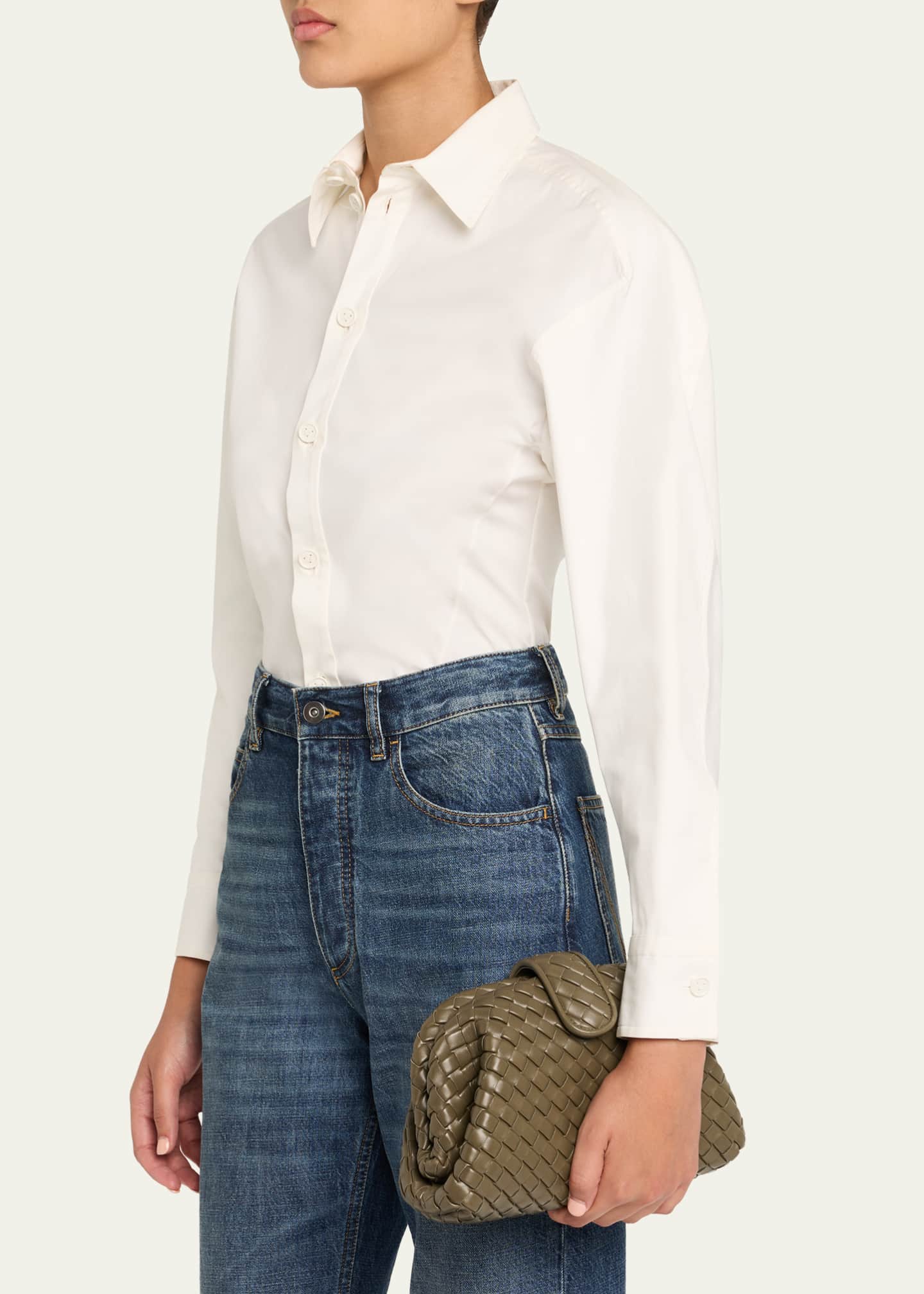 Bottega Veneta Lauren 1980 Mini Clutch Bag with Chain Strap