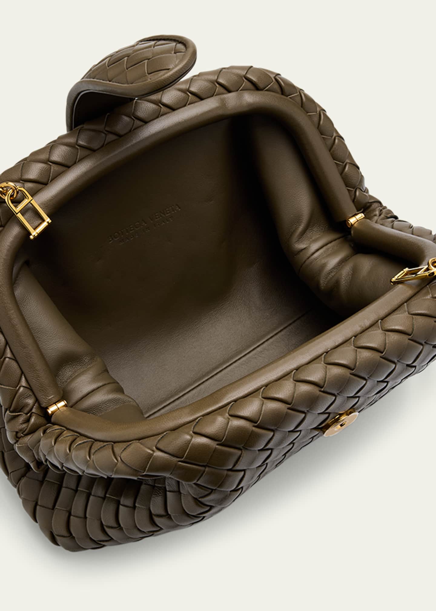 Bottega Veneta Lauren 1980 Mini Clutch Bag with Chain Strap